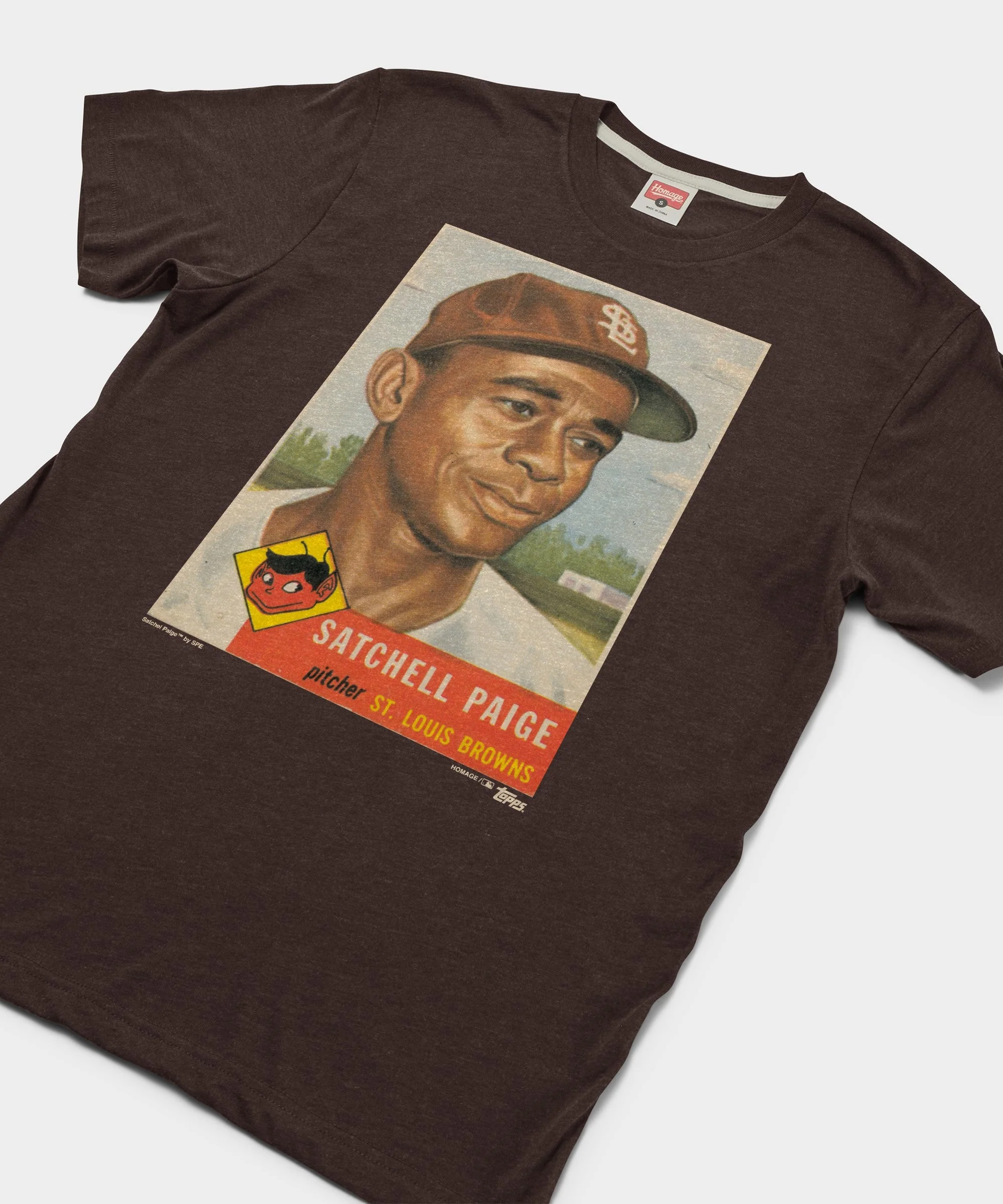 1953 Topps Baseball Satchel Paige Browns - Image 2