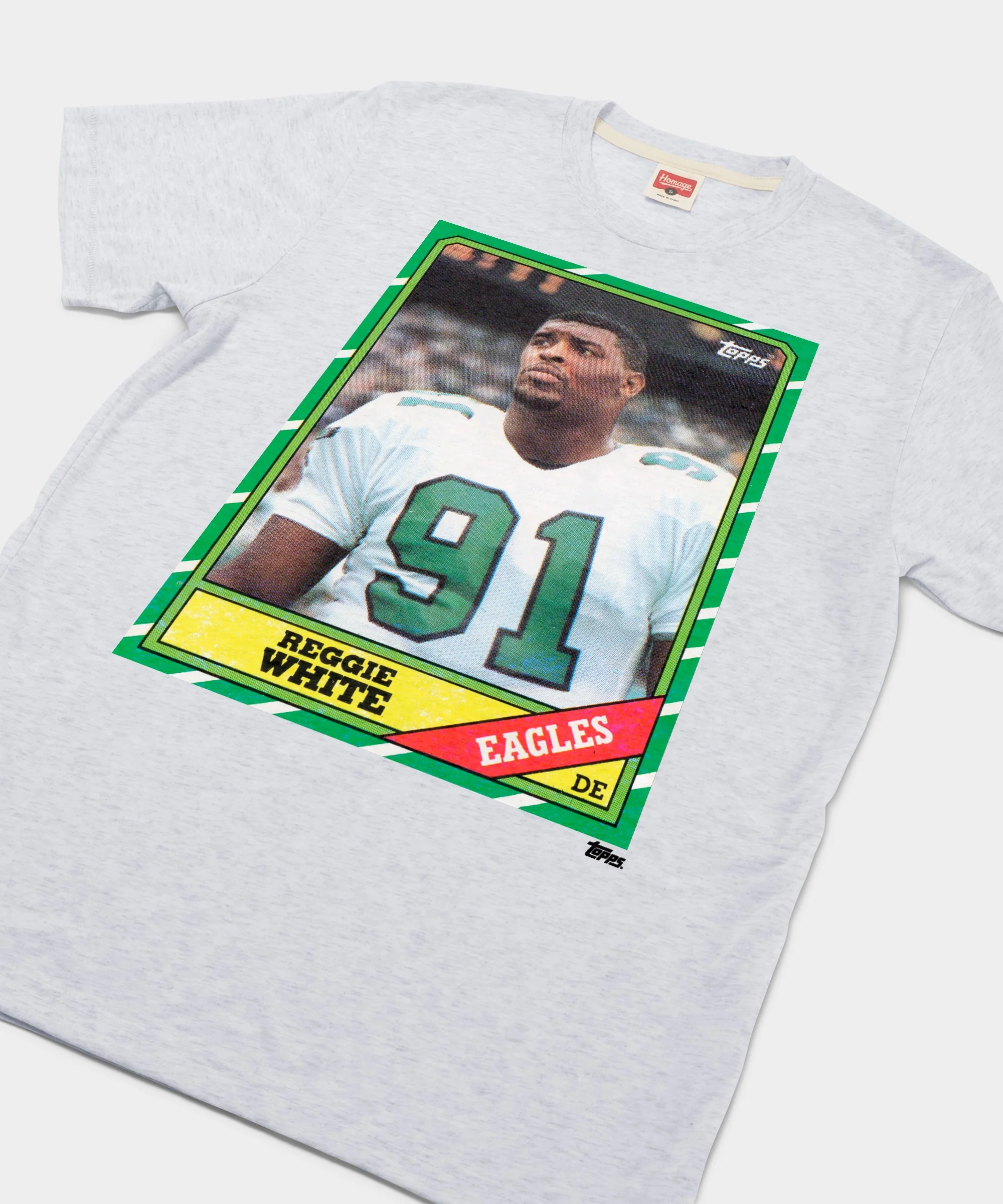 1986 Topps Football Reggie White Eagles - Image 2