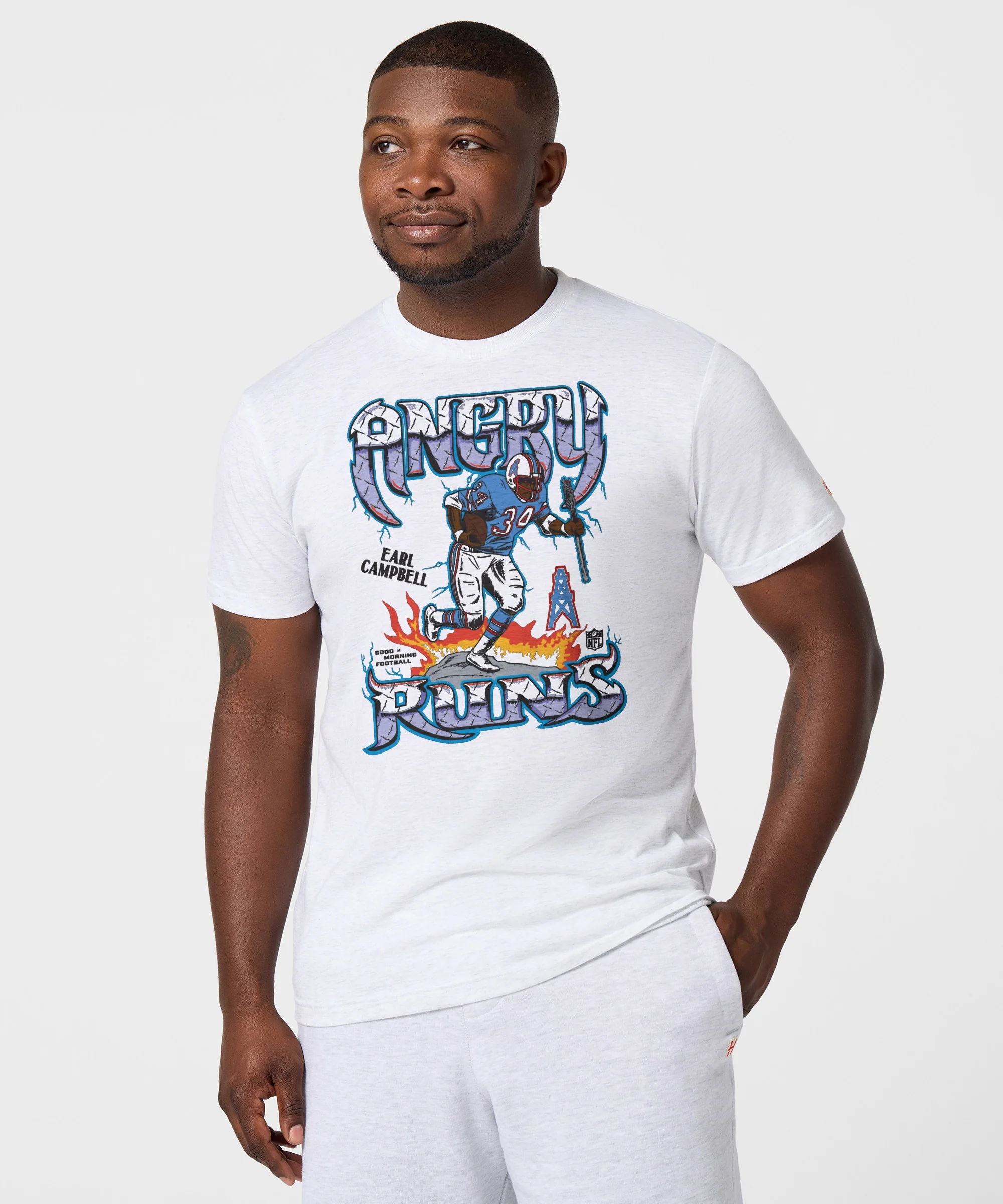 Angry Runs Oilers Earl Campbell - Image 3