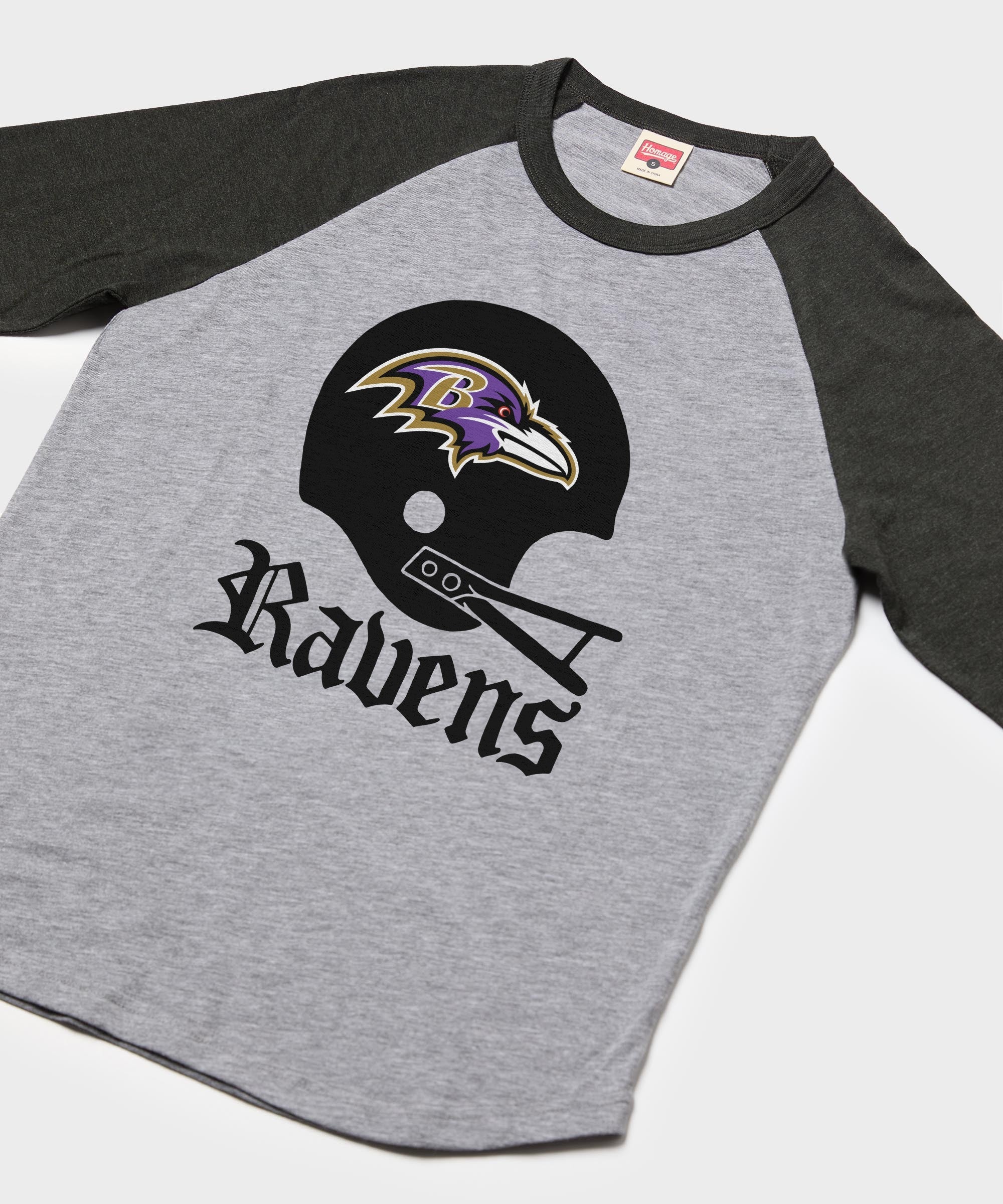 Baltimore Ravens Big Helmet Raglan - Image 2
