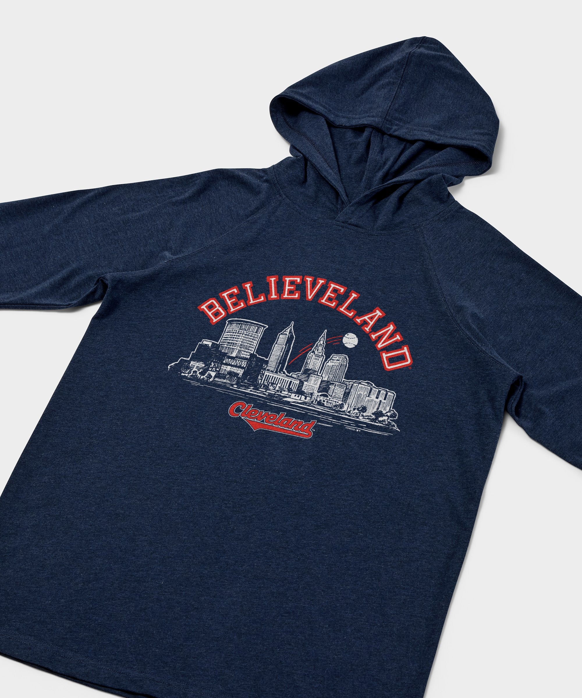 Believeland Cleveland Baseball Lightweight Hoodie - Image 2