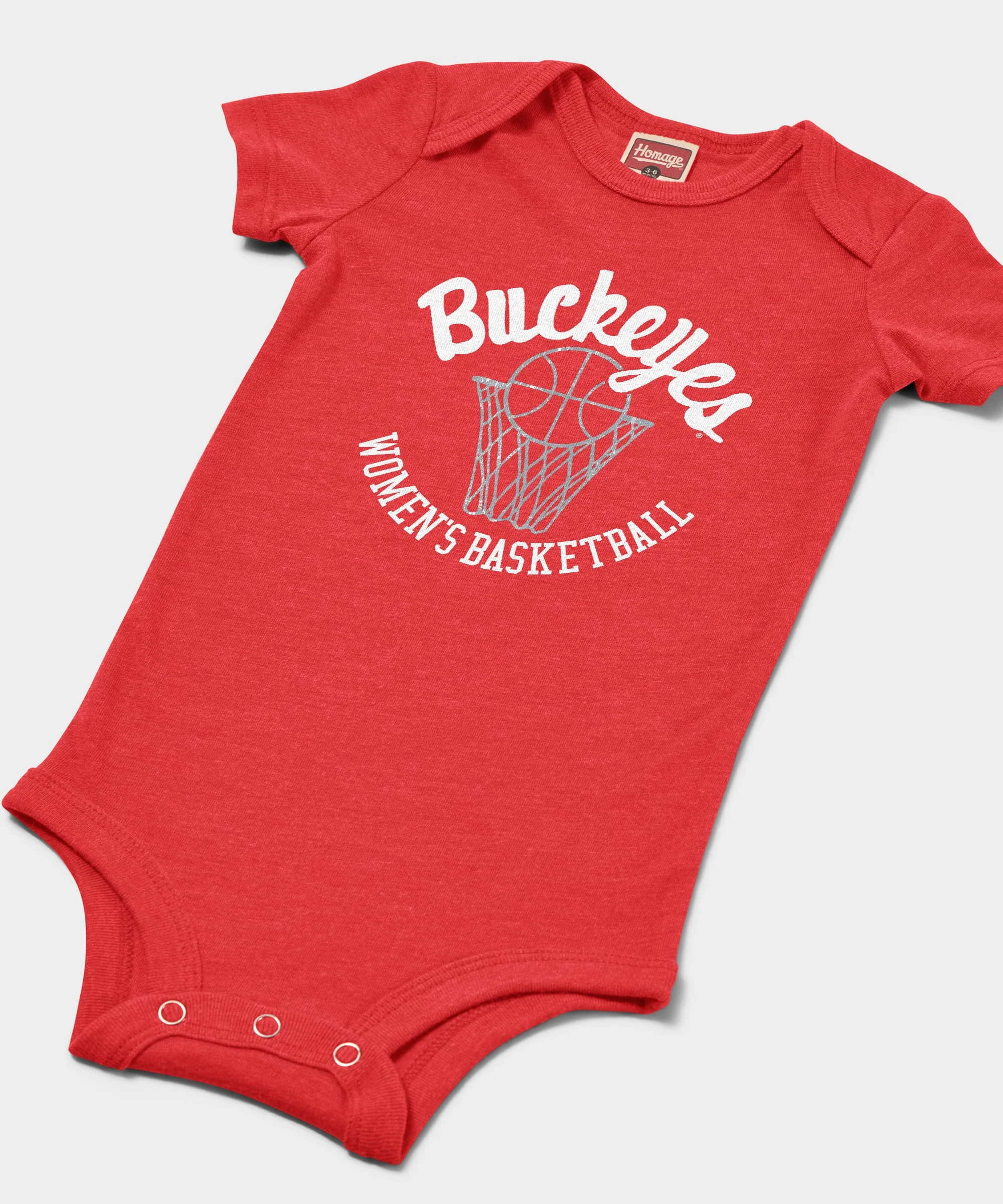 Buckeyes Women's Basketball Baby One Piece - Image 2