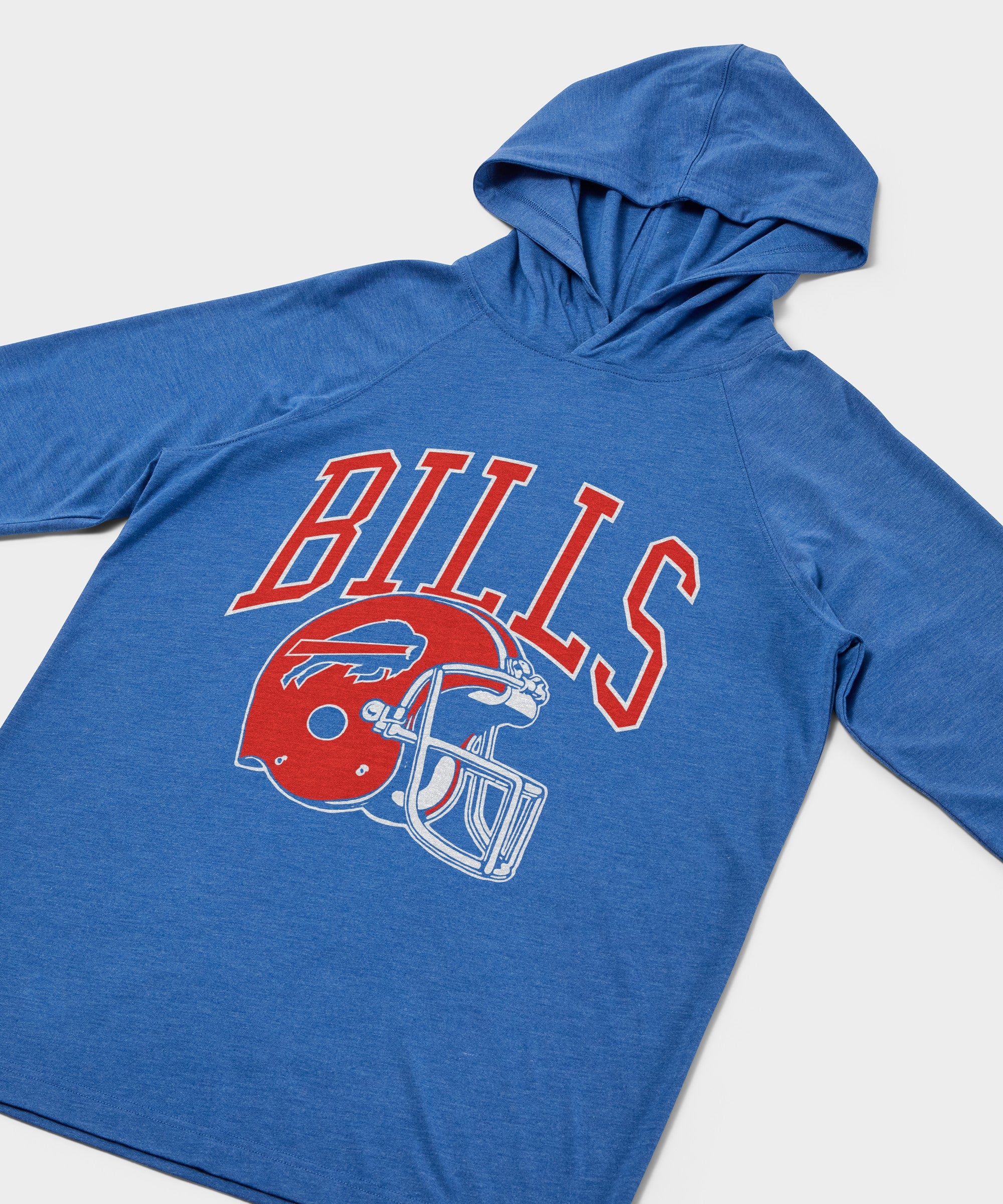 Buffalo Bills Helmet Retro Lightweight Hoodie - Image 2