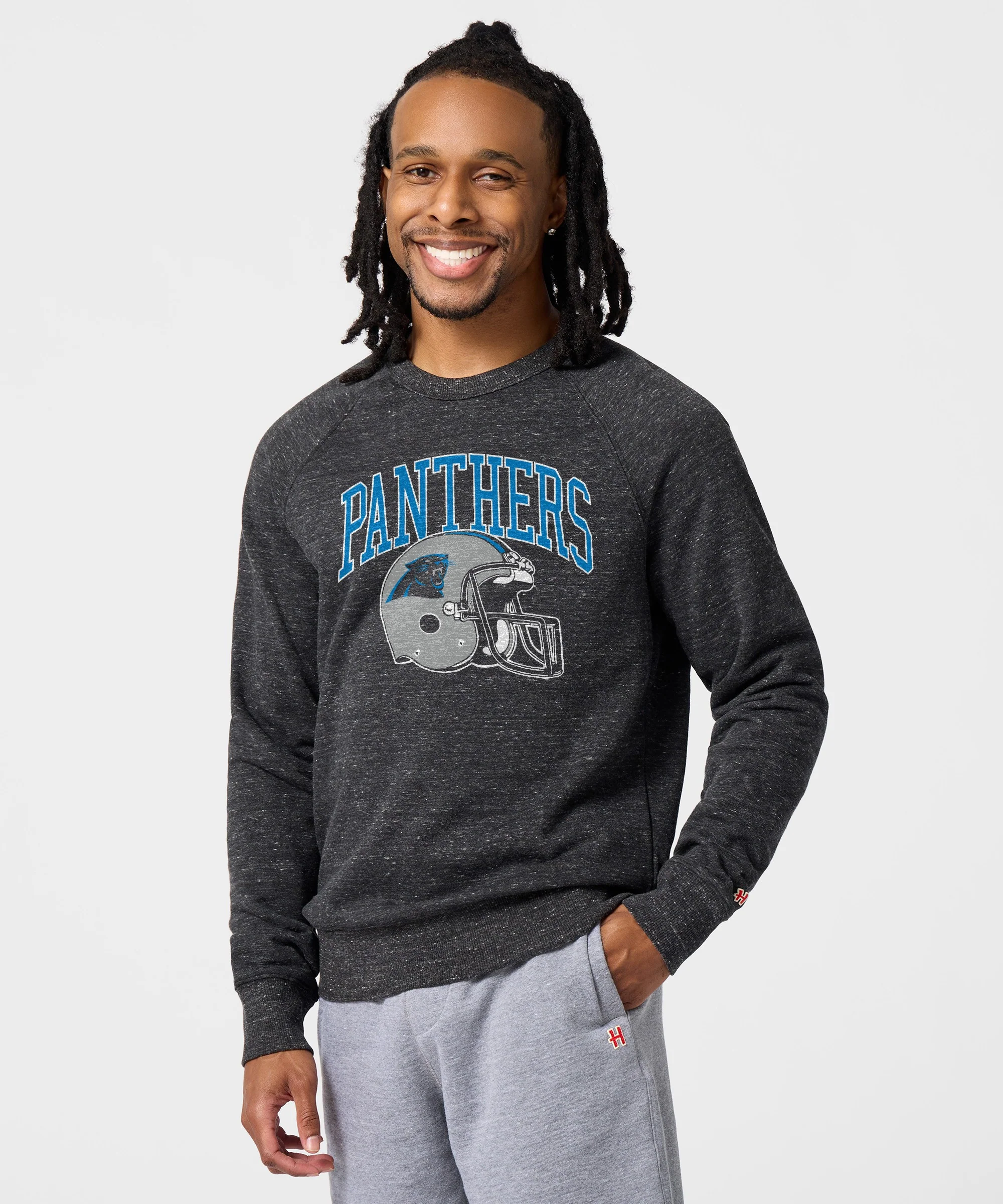 Carolina Panthers Helmet Crewneck - Image 3