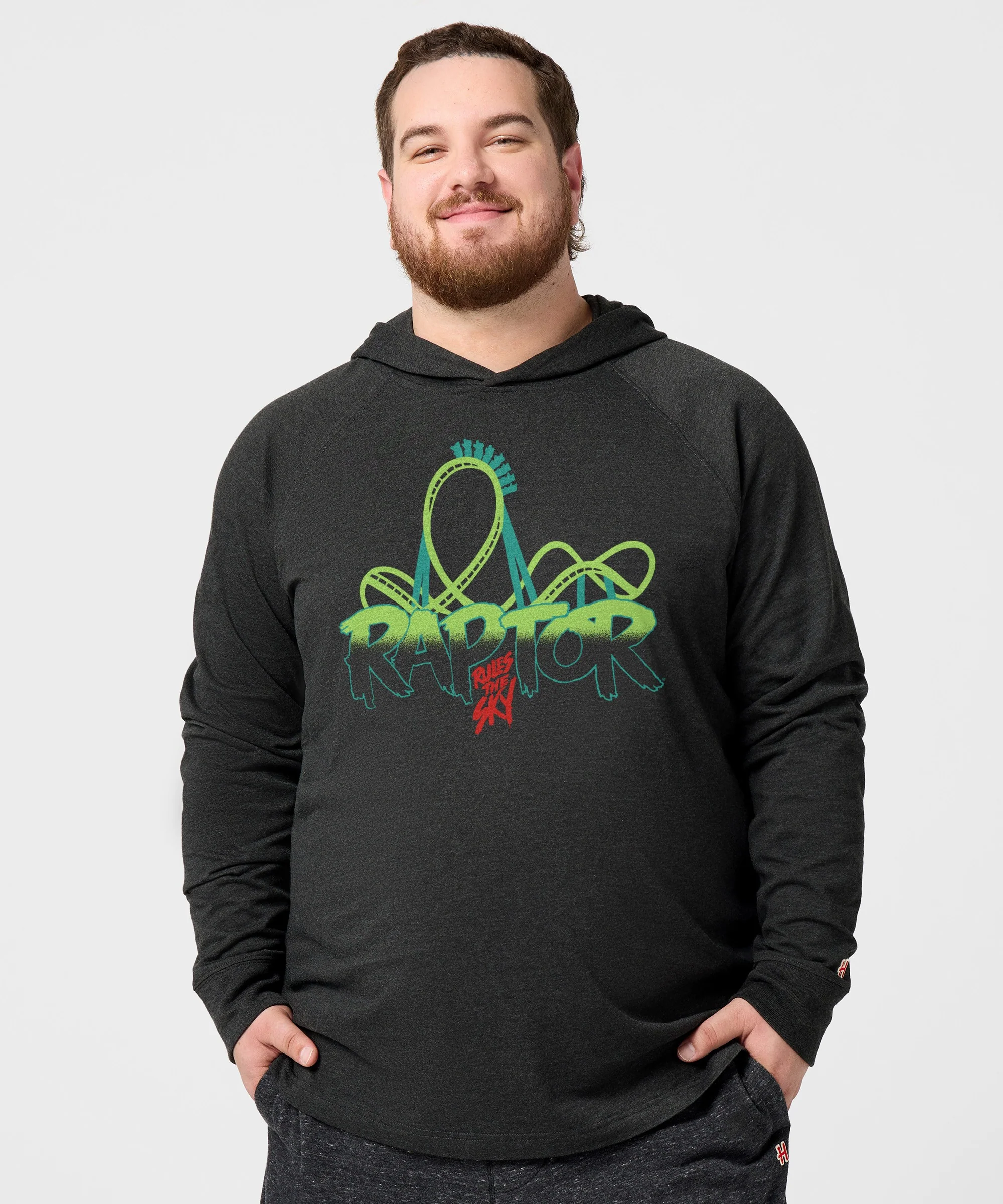 Cedar Point Raptor Rules The Sky Lightweight Hoodie - Image 3