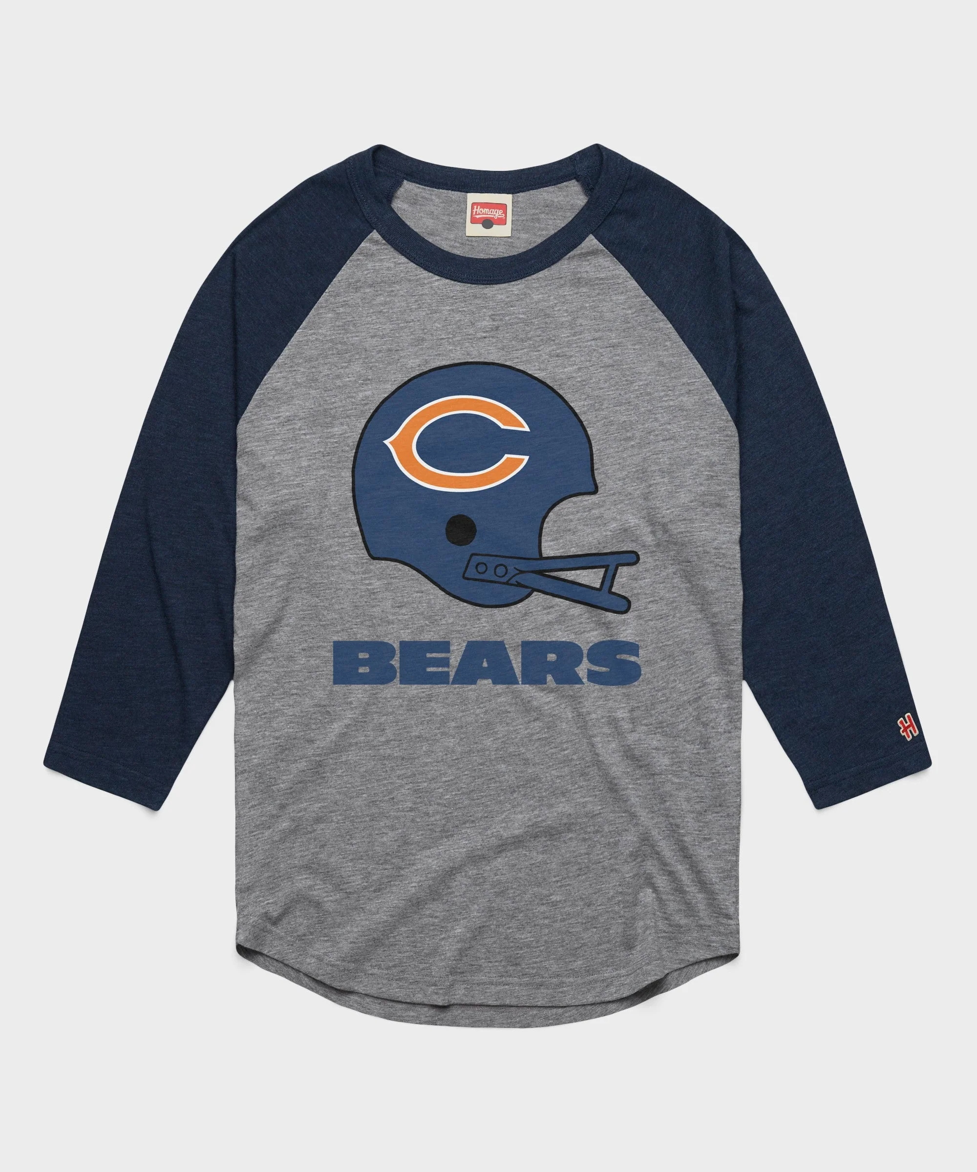 Chicago Bears Big Helmet Raglan