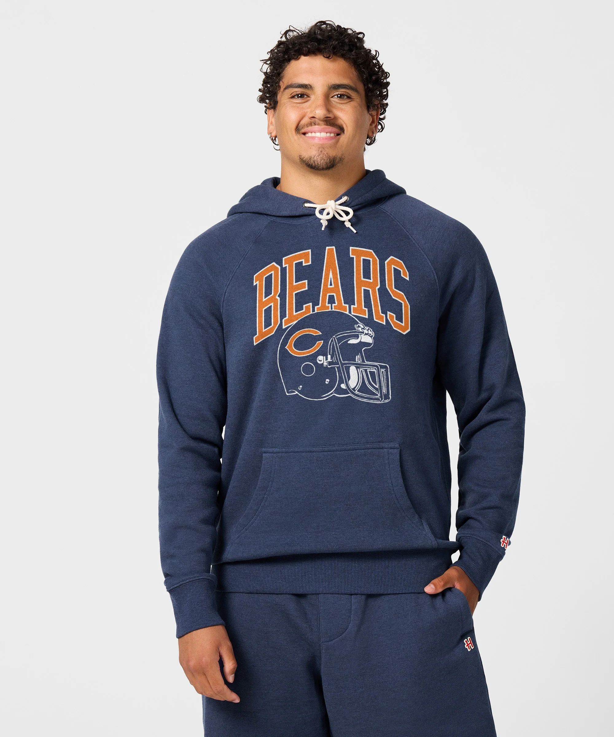 Chicago Bears Helmet Retro Hoodie - Image 3