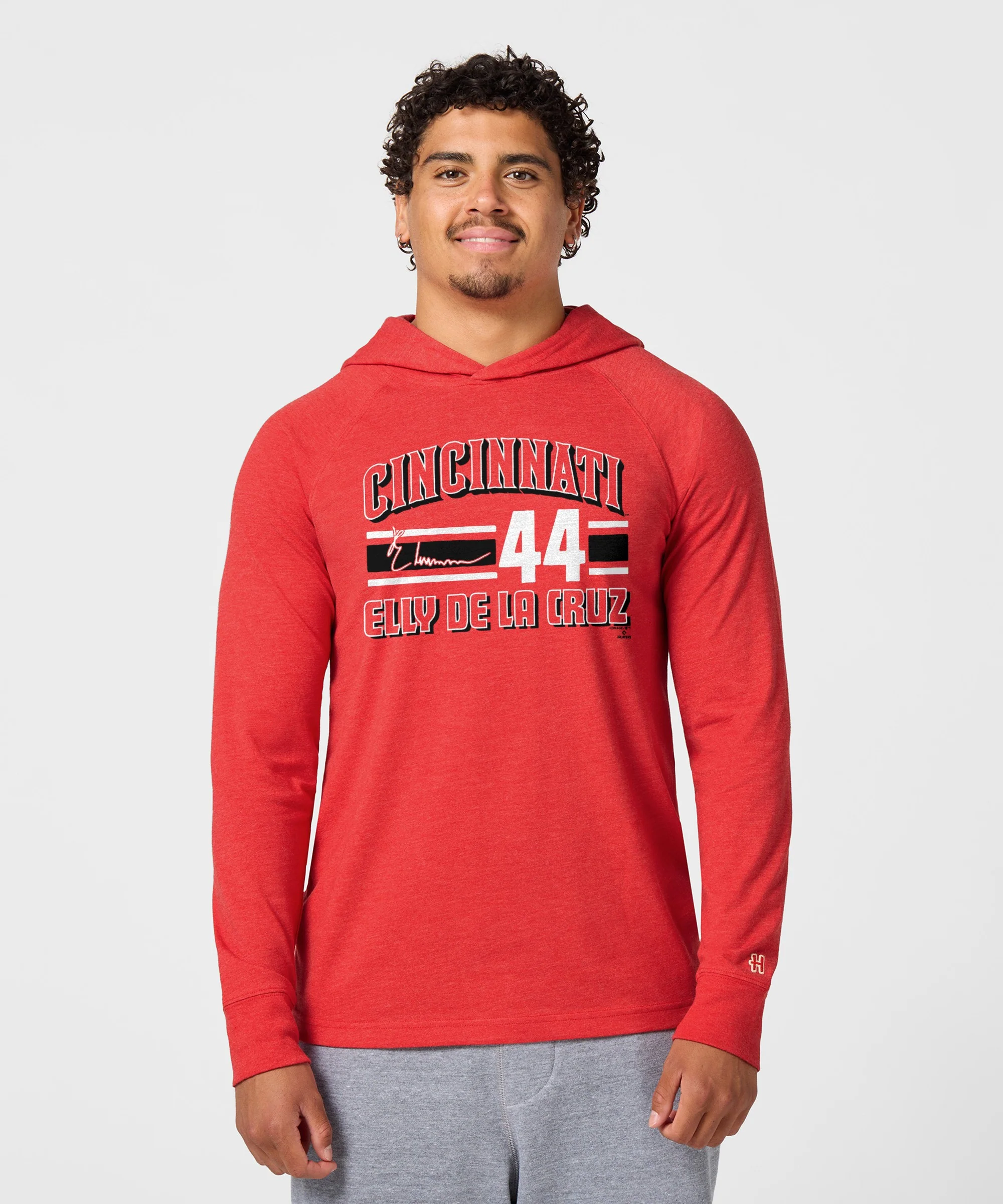 Cincinnati Reds Elly De La Cruz Signature Jersey Lightweight Hoodie - Image 3