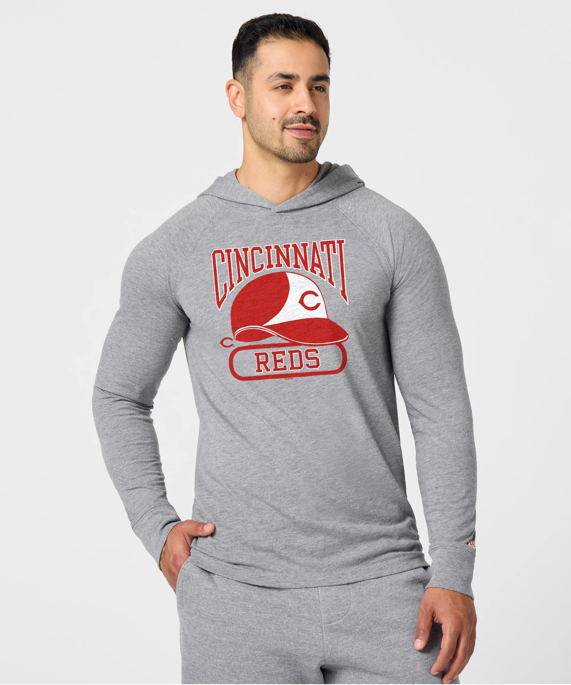 Cincinnati Reds Helmet Lightweight Hoodie - Image 3