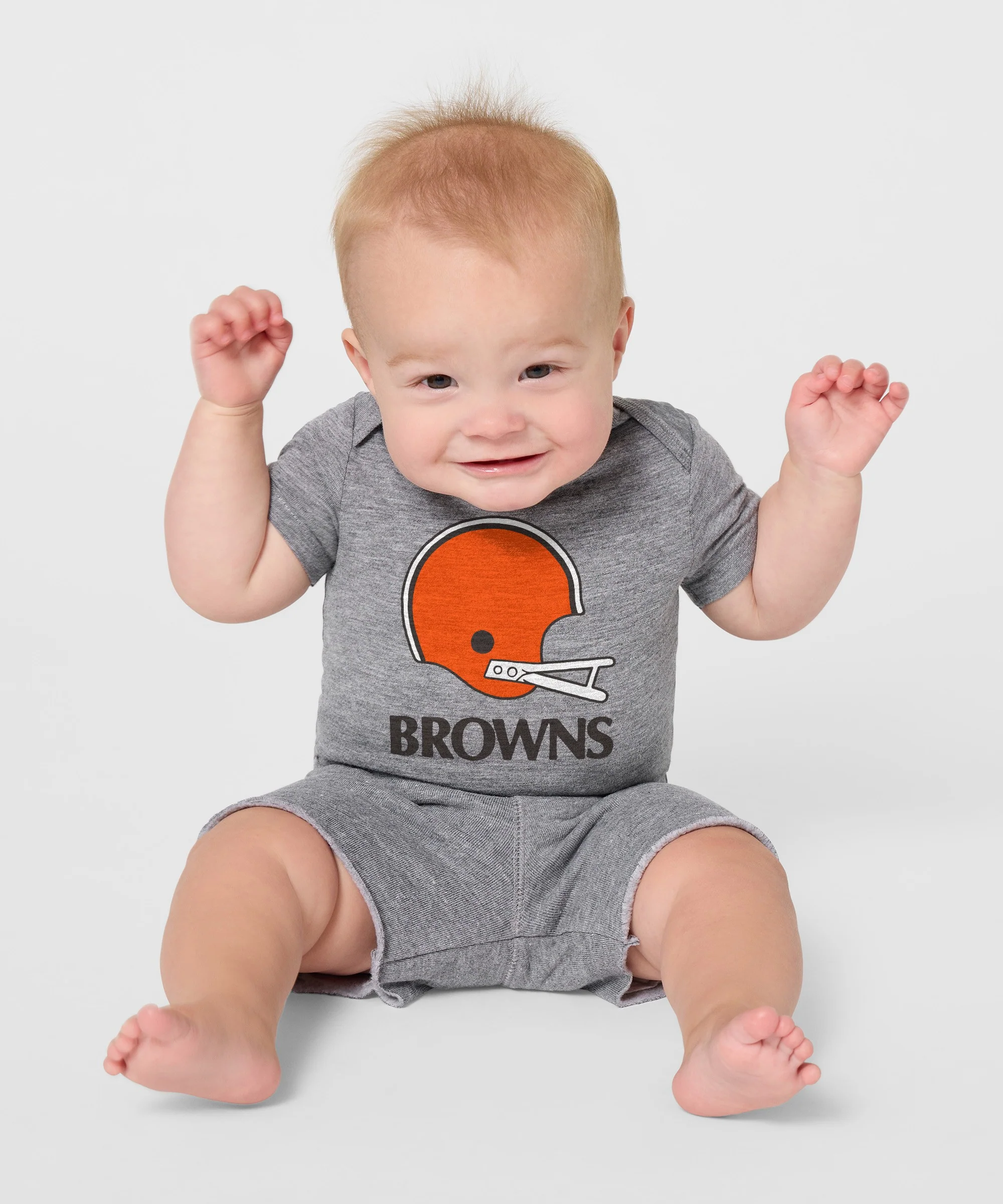 Cleveland Browns Big Helmet Baby One Piece - Image 3
