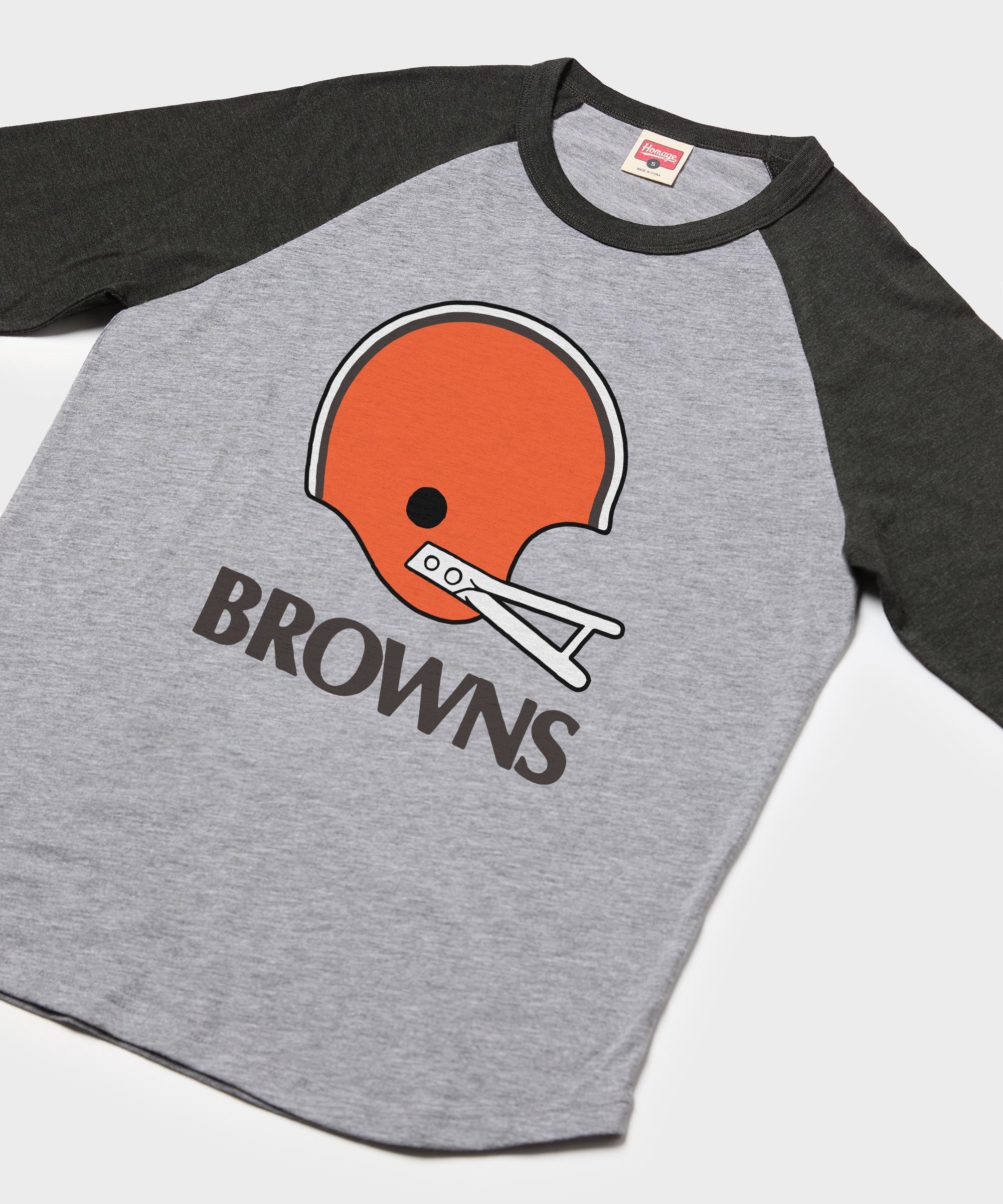 Cleveland Browns Big Helmet Raglan - Image 2