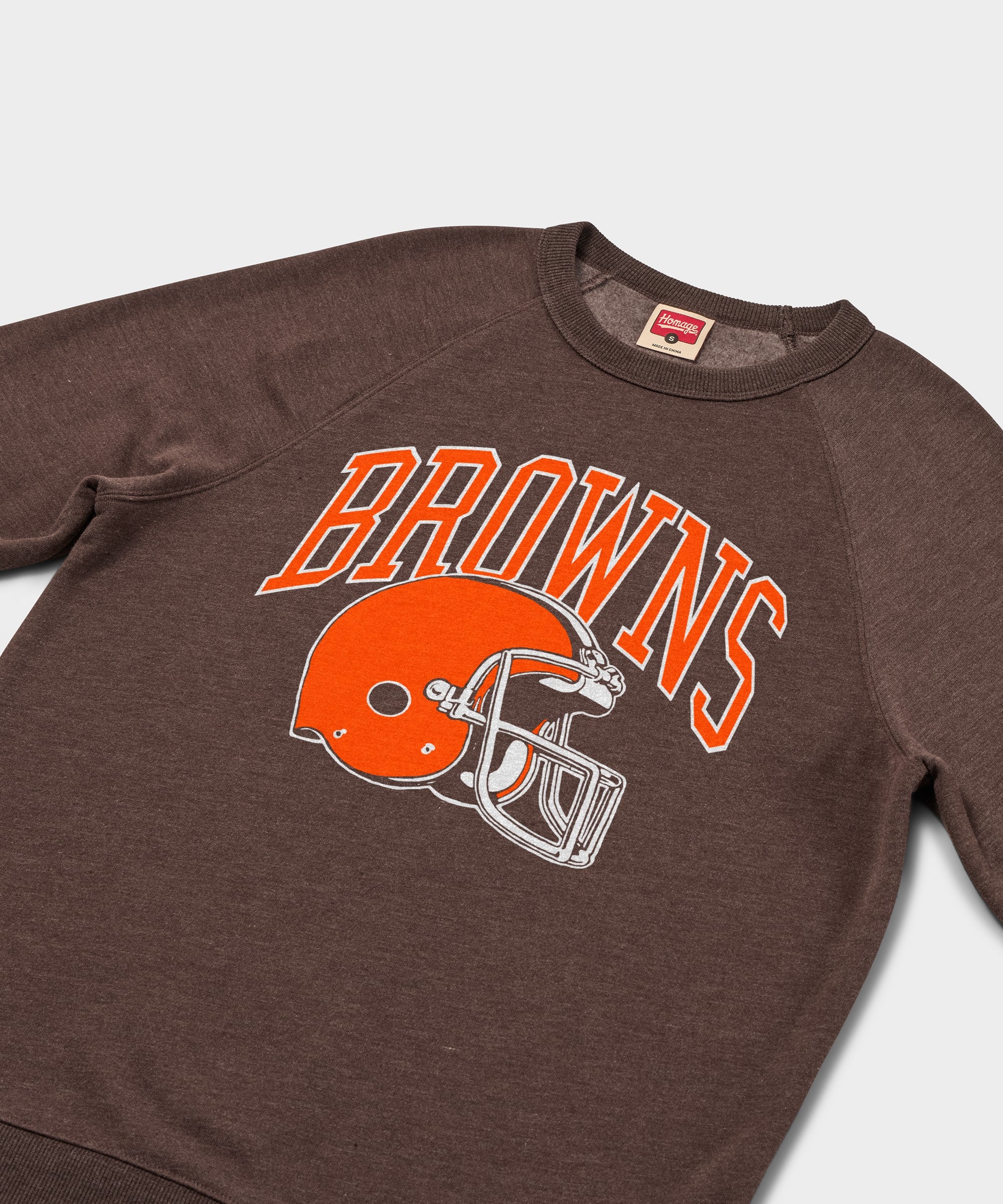 Cleveland Browns Helmet Retro Crewneck - Image 2
