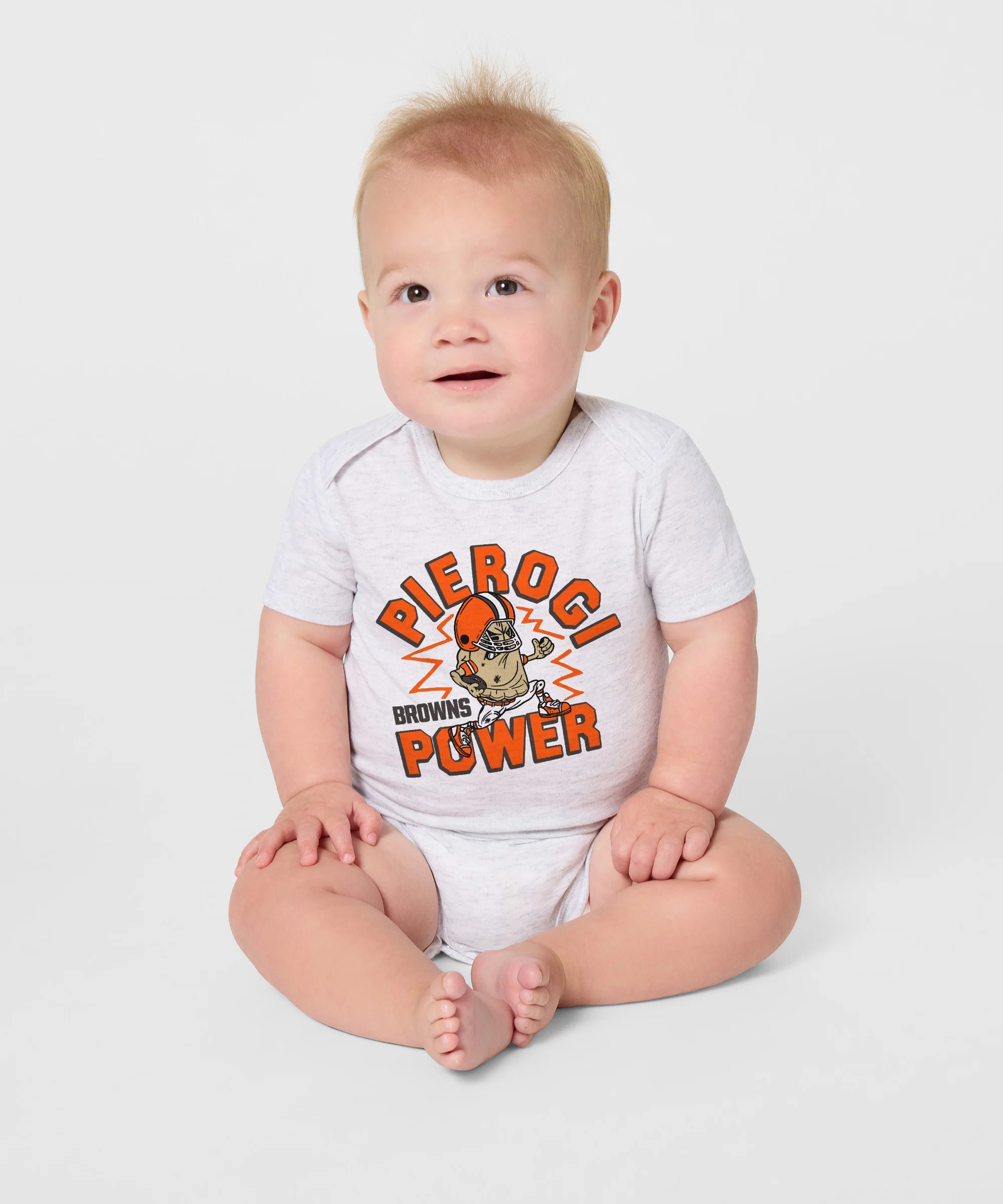 Cleveland Browns Pierogi Power Baby One Piece - Image 3