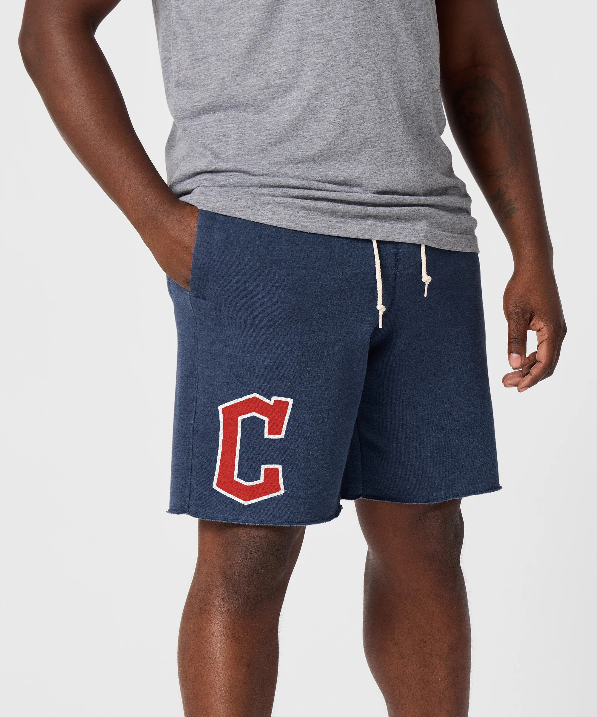 Cleveland Guardians Cap Logo '22 Sweat Shorts - Image 3