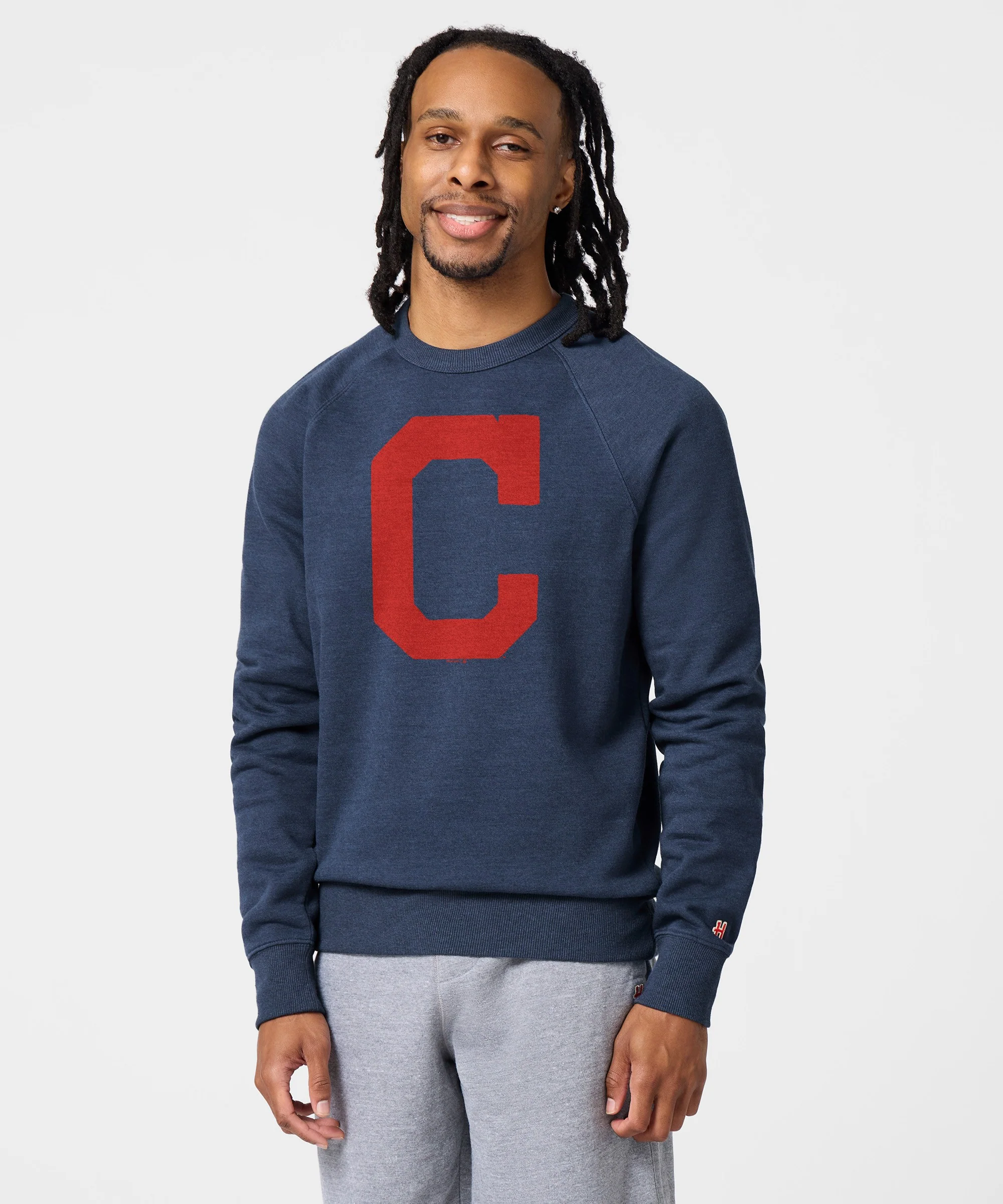 Cleveland Indians Cap Logo '08 Crewneck - Image 3