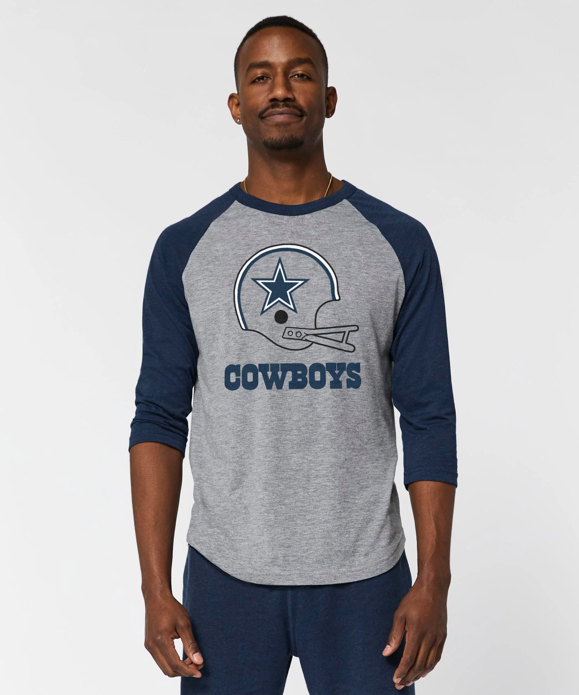 Dallas Cowboys Big Helmet Raglan - Image 3