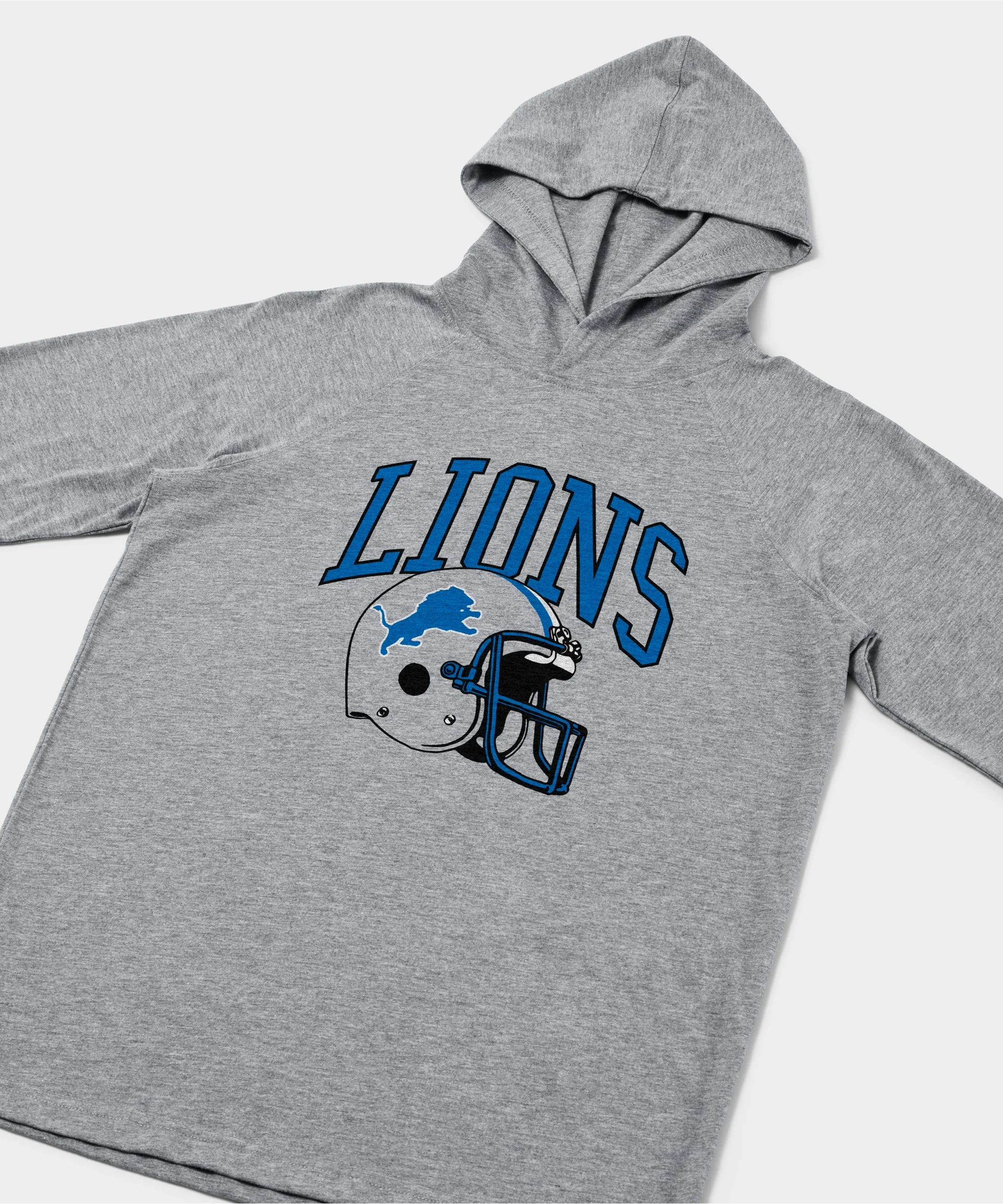 Detroit Lions Helmet Retro Lightweight Hoodie - Image 2