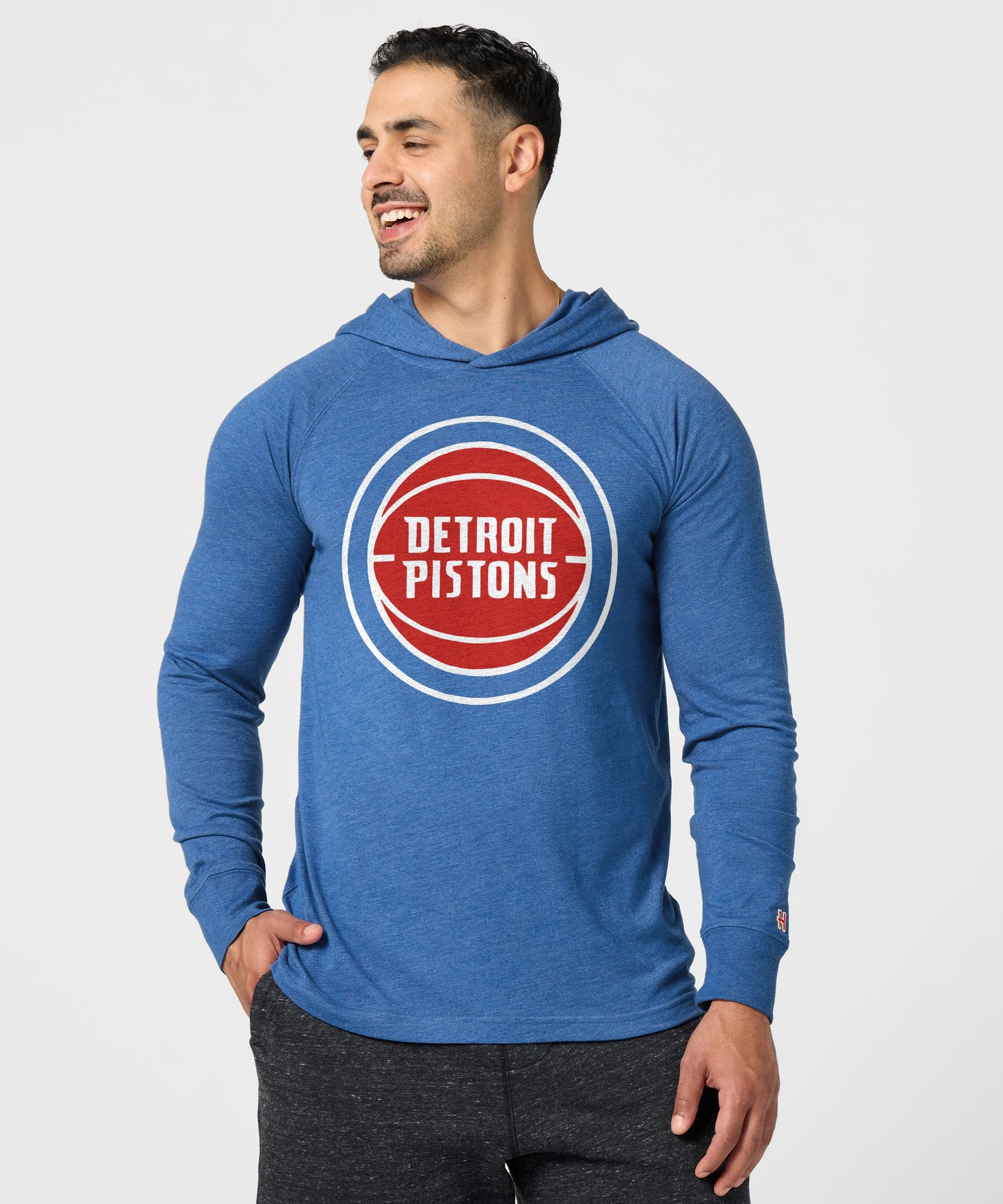 Detroit Pistons Logo Lightweight Hoodie - Image 3