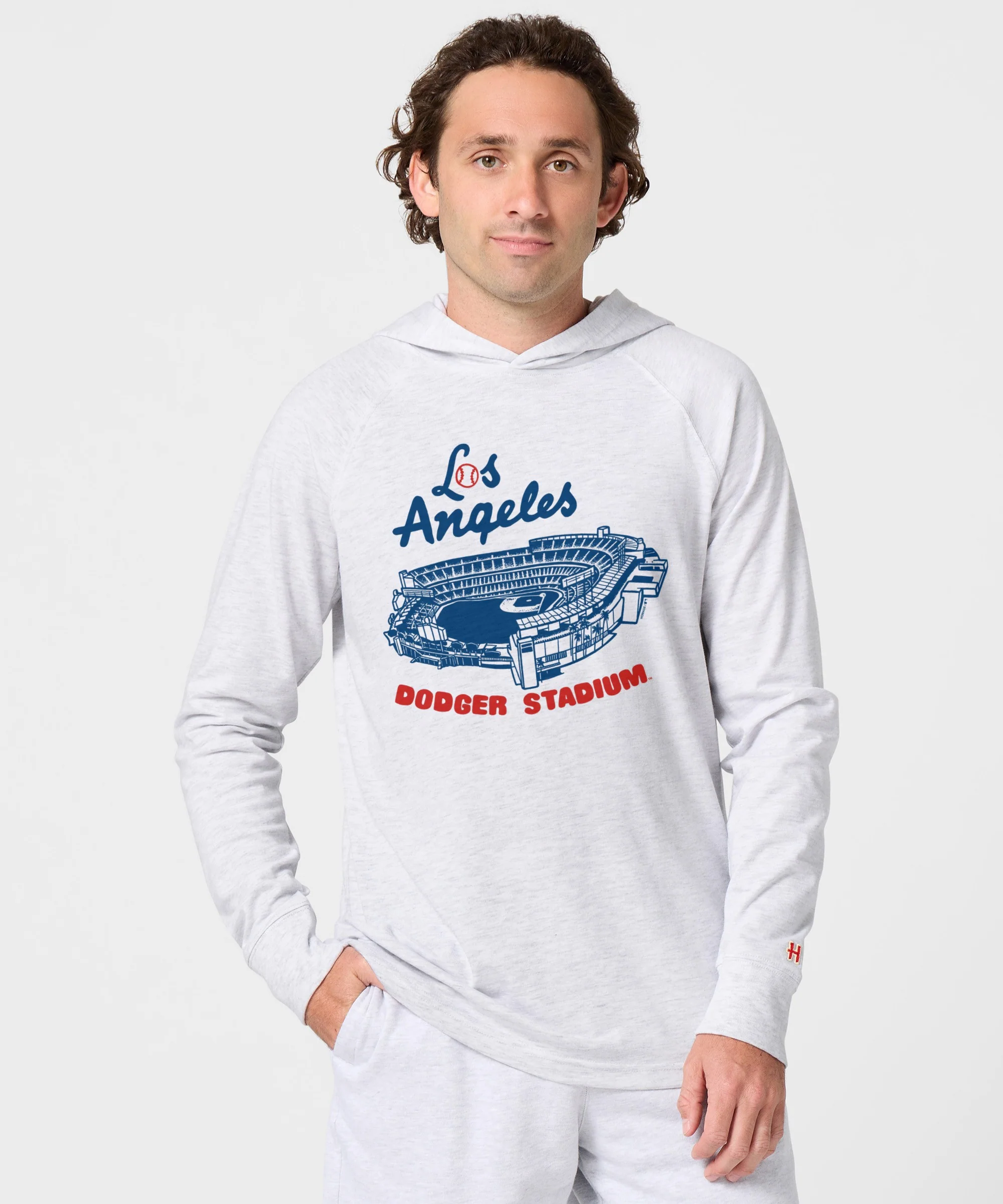 Dodger Stadium Los Angeles Lightweight Hoodie - Image 3