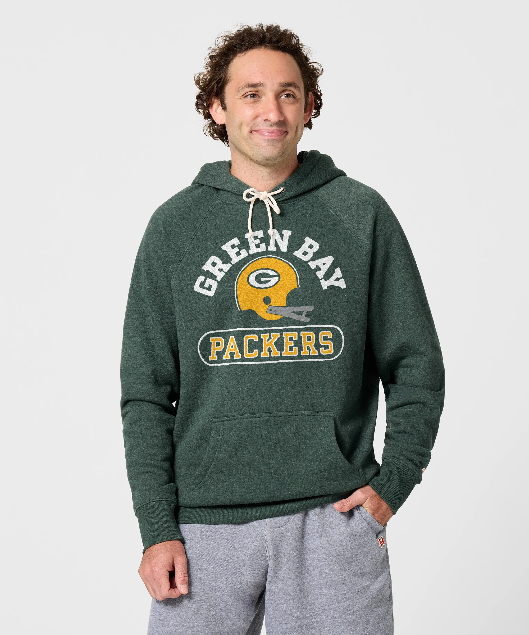 Green Bay Packers Throwback Helmet Hoodie - Image 3