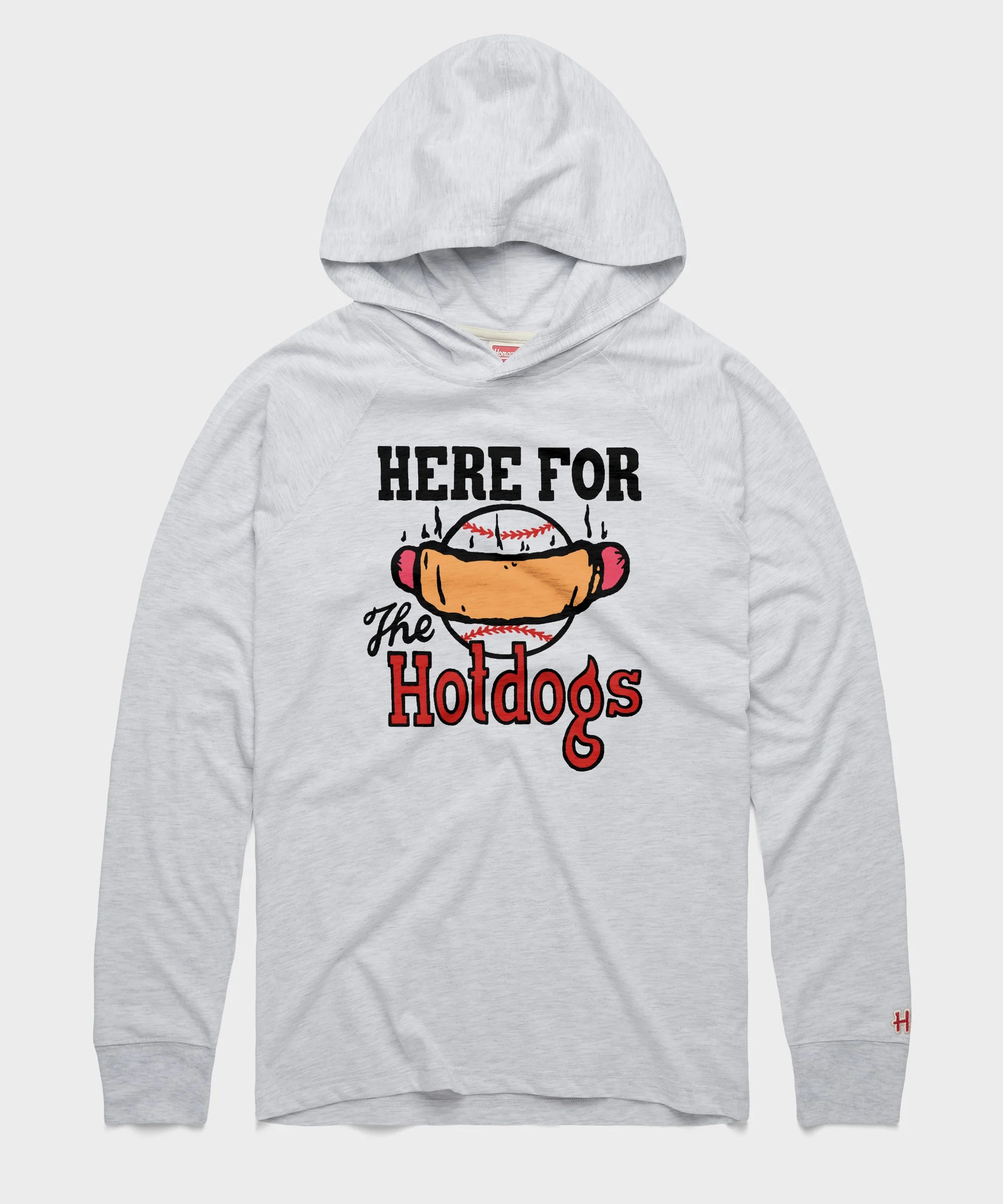 Here For The Hotdogs Lightweight Hoodie