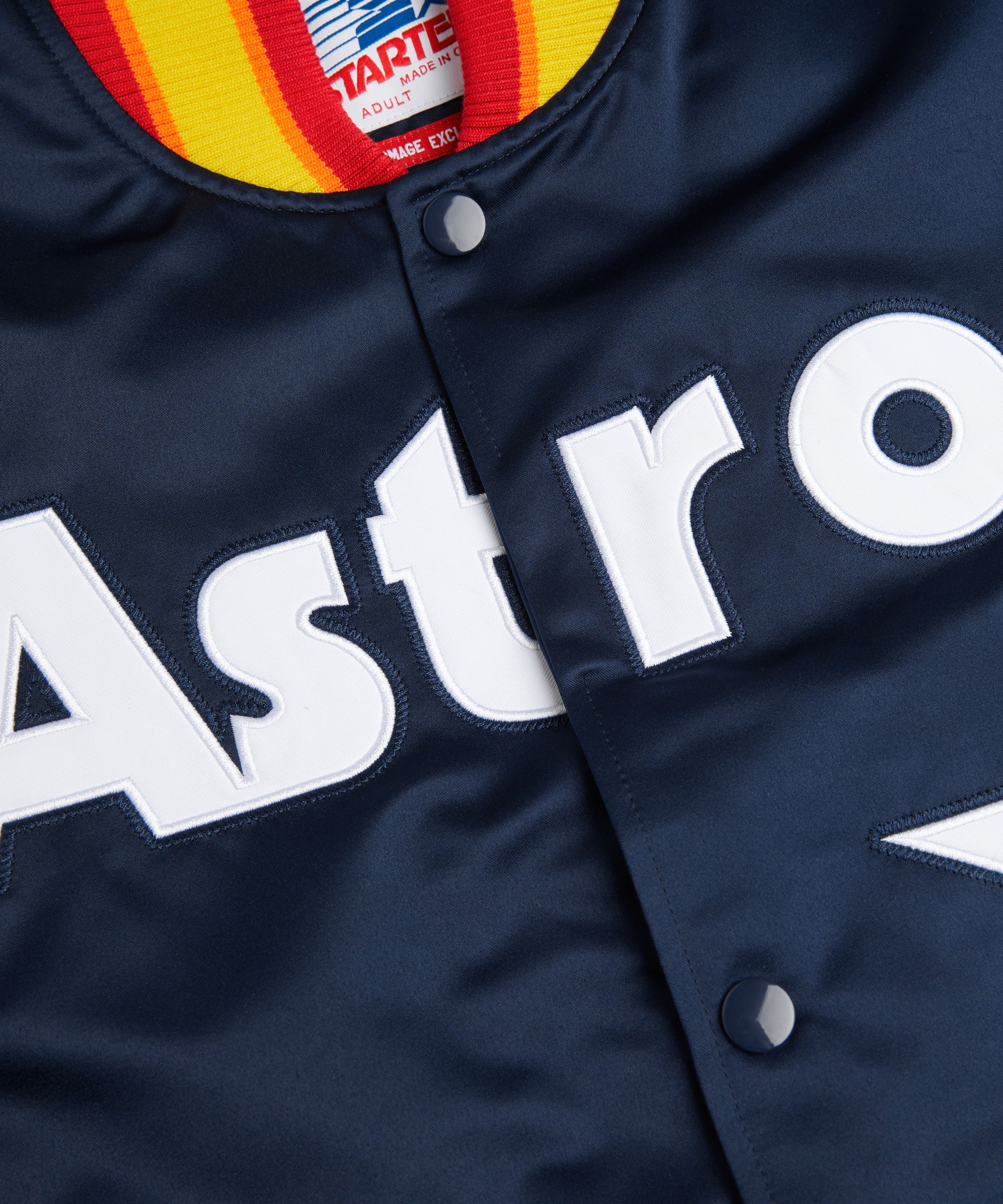 HOMAGE X Starter Astros Heavyweight Satin Jacket - Image 4