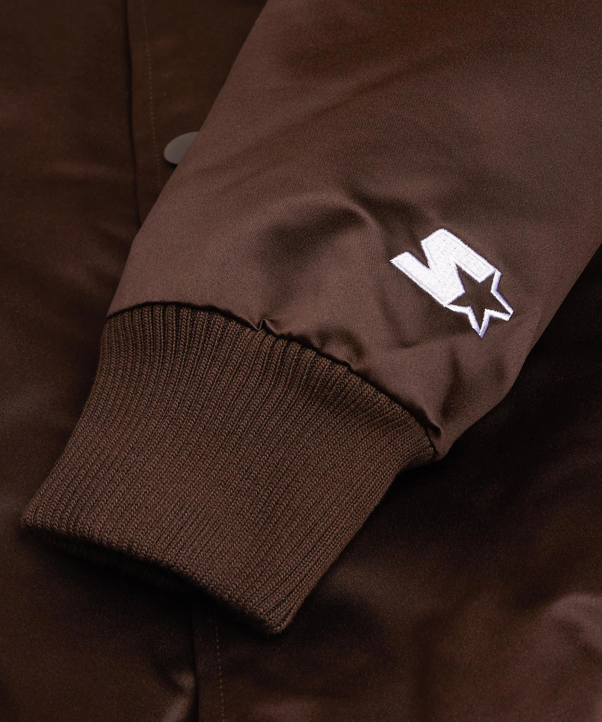 HOMAGE X Starter Browns Heavyweight Satin Jacket - Image 5