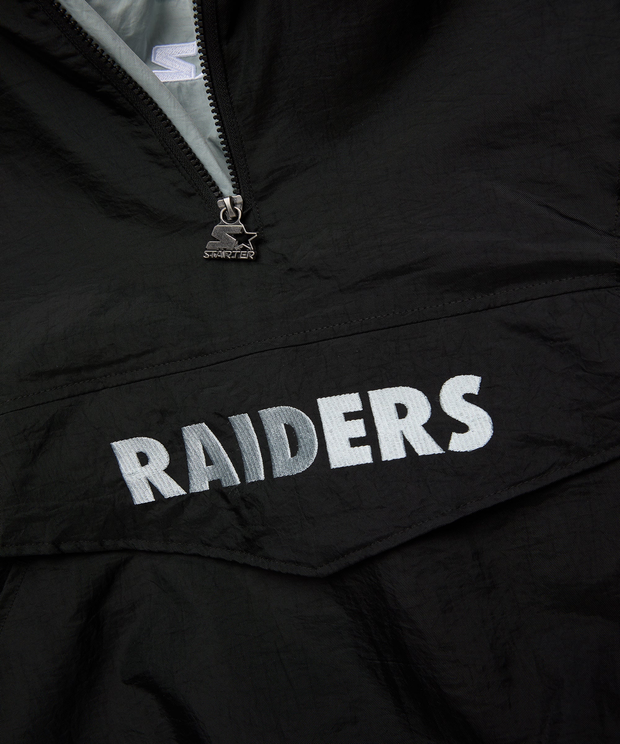 HOMAGE x Starter Raiders Blackout Breakaway Pullover Jacket - Image 3