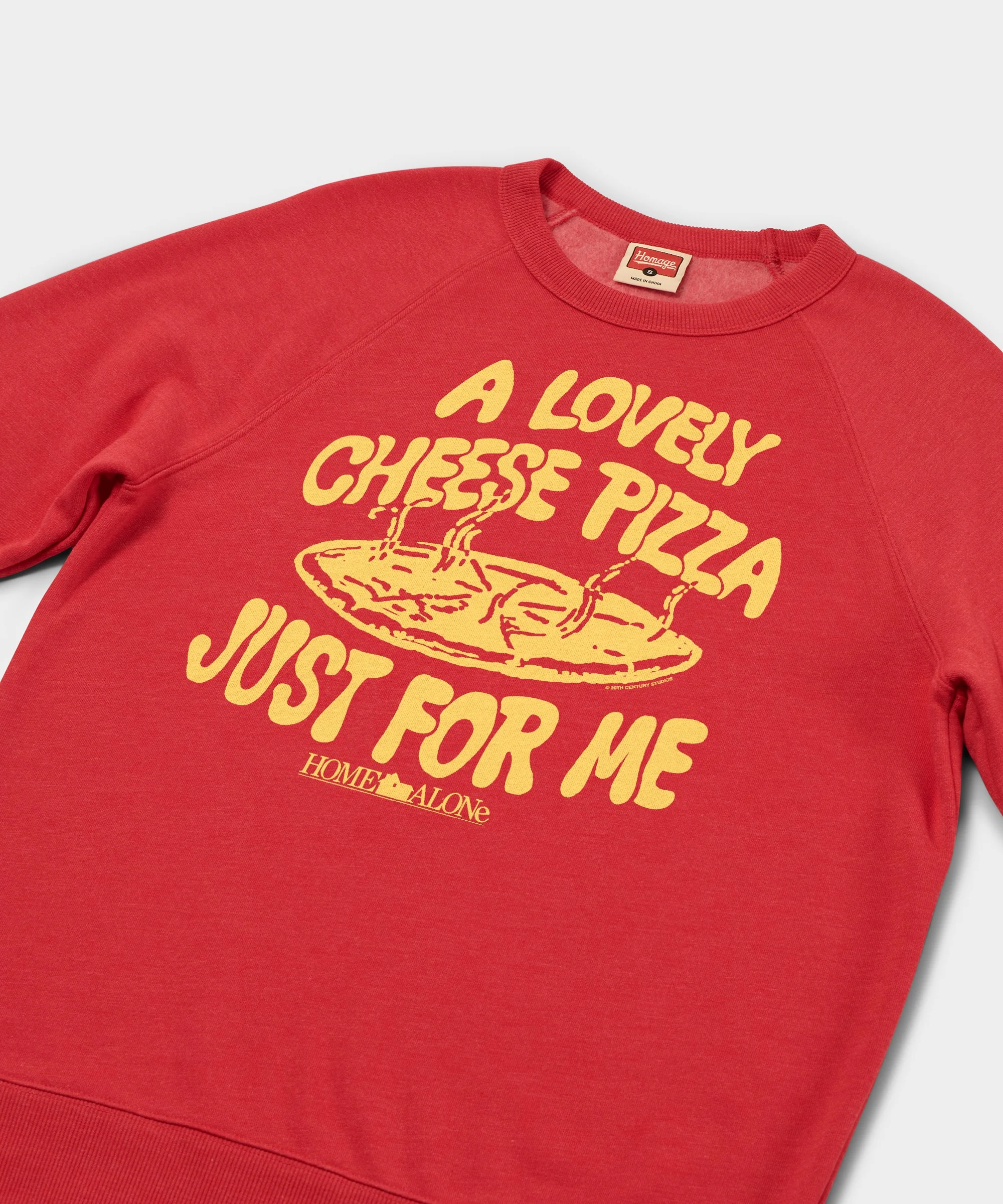 Home Alone Cheese Pizza Just For Me Crewneck - Image 2