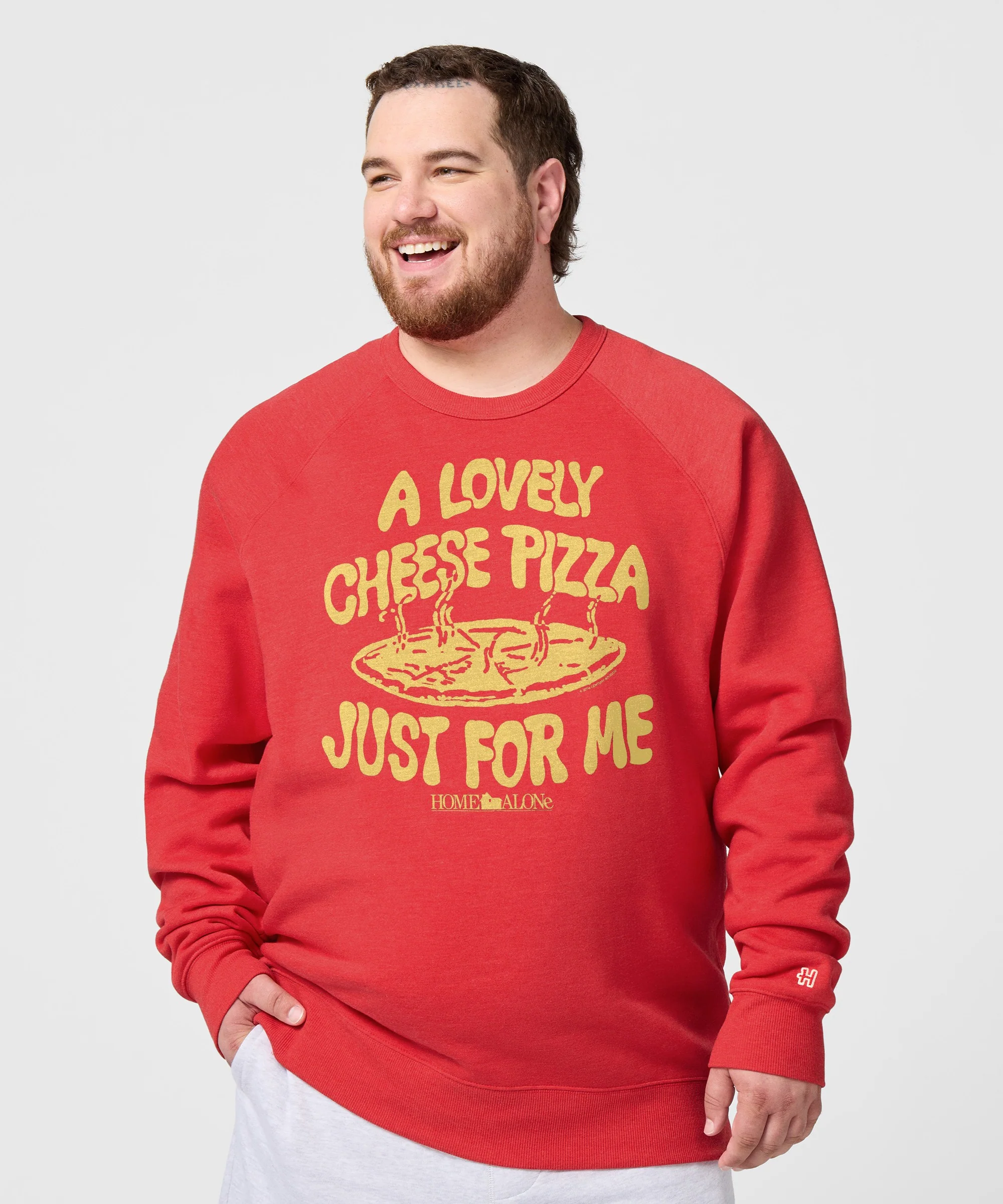 Home Alone Cheese Pizza Just For Me Crewneck - Image 3