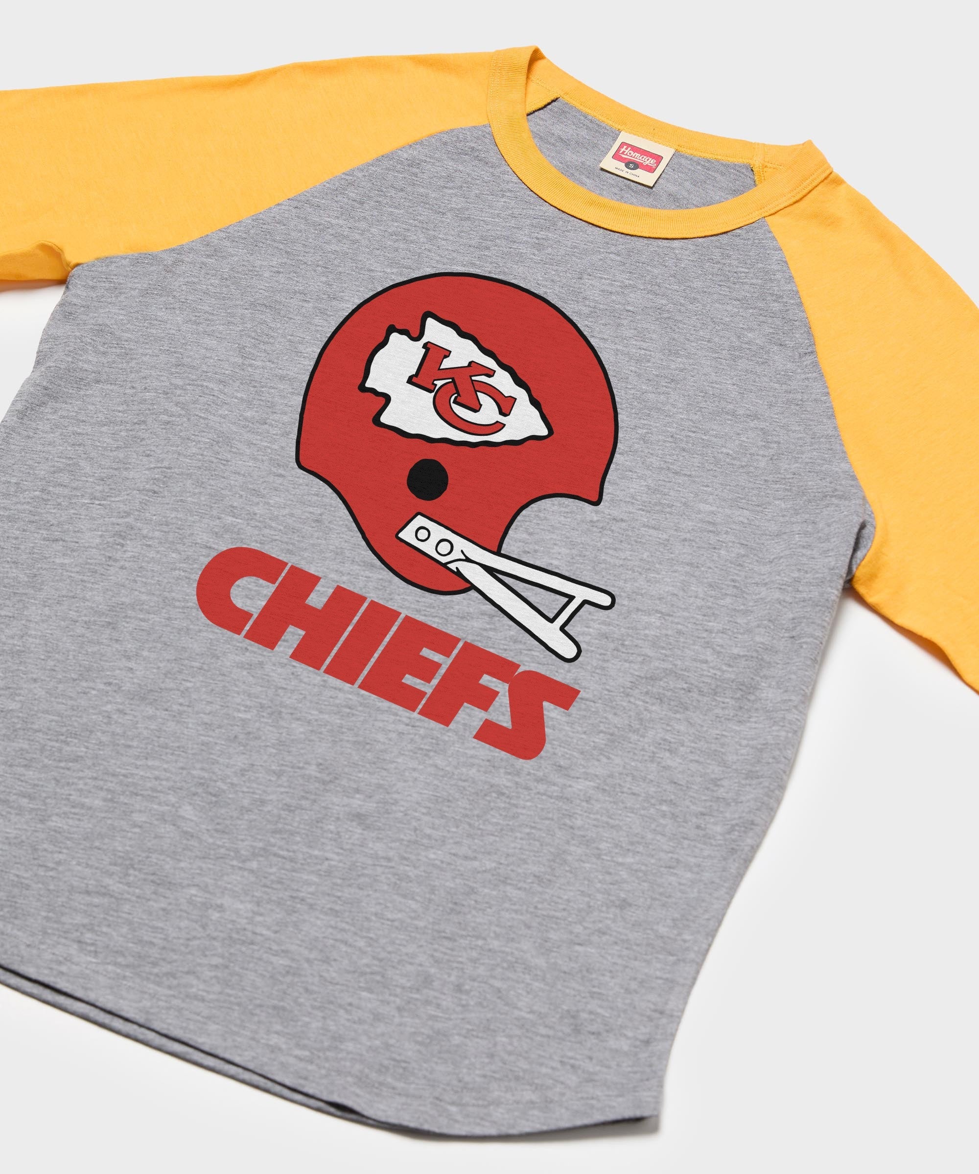 Kansas City Chiefs Big Helmet Raglan - Image 2