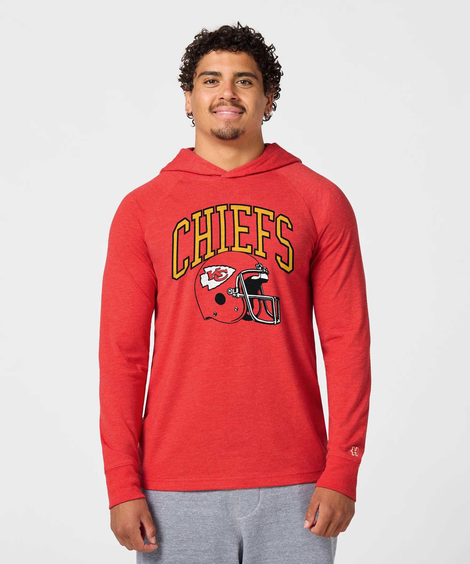 Kansas City Chiefs Helmet Lightweight Hoodie - Image 3
