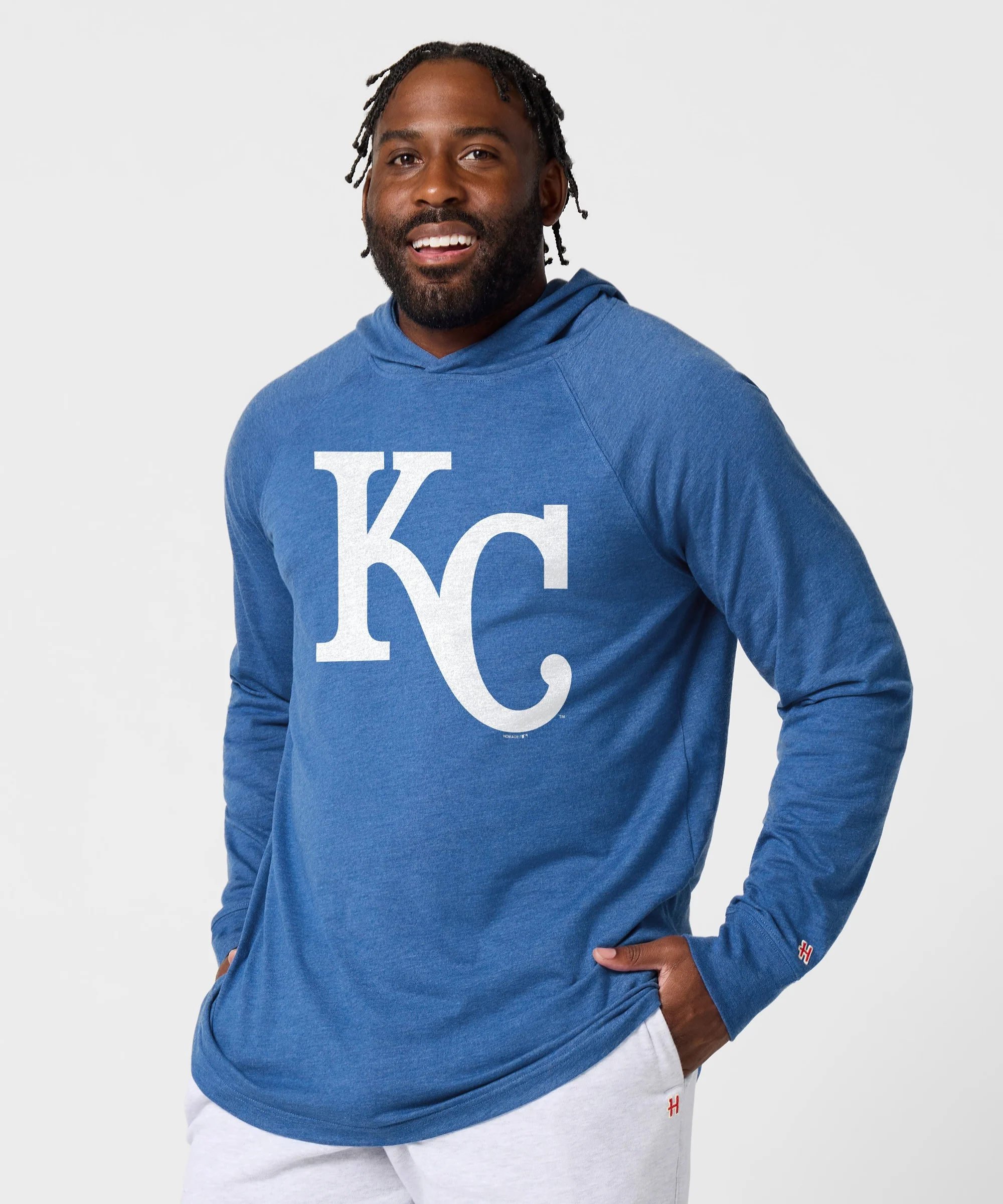 Kansas City Royals Cap Logo '69 Lightweight Hoodie - Image 3