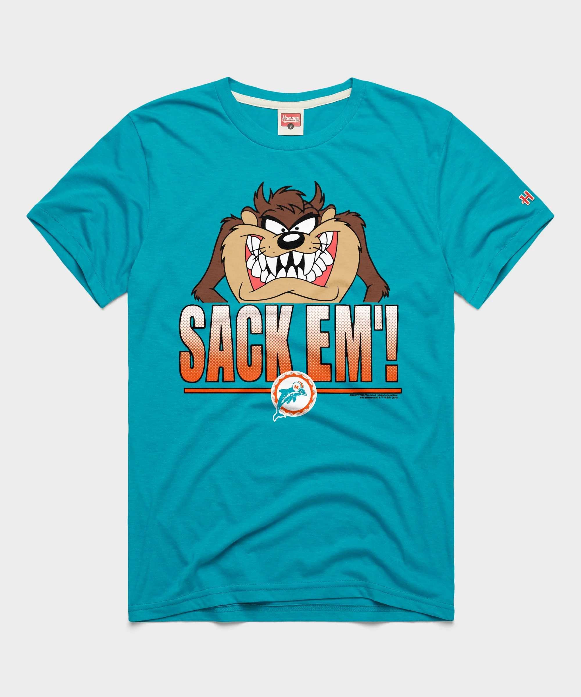 Looney Tunes Taz Sack Em' x Miami Dolphins