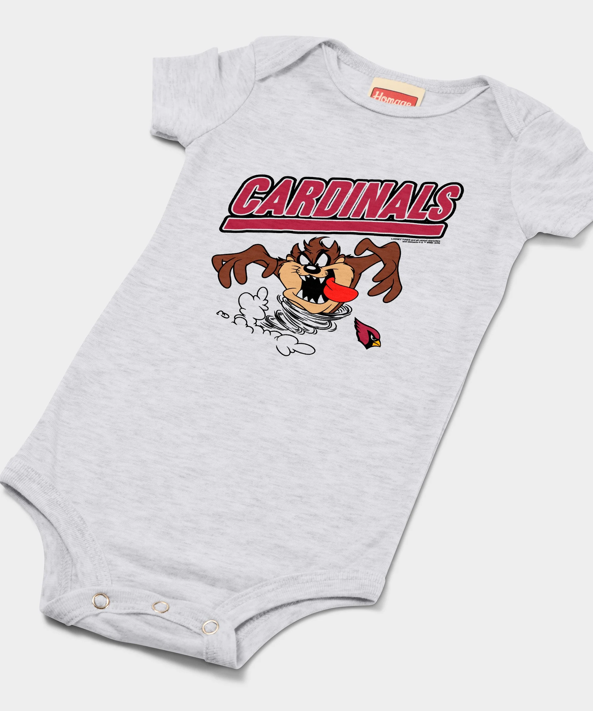 Looney Tunes Taz x Arizona Cardinals Baby One Piece - Image 2
