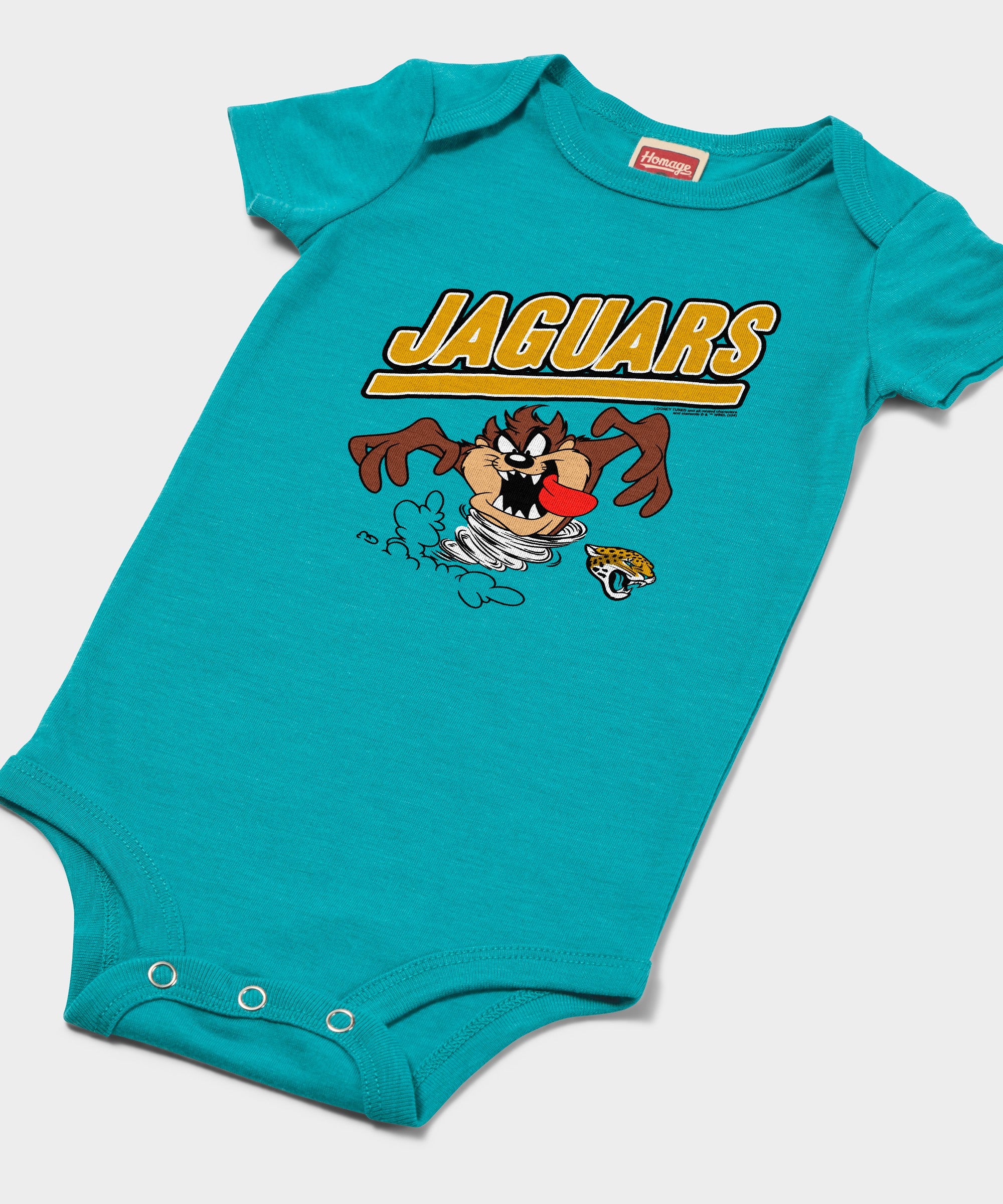 Looney Tunes Taz x Jacksonville Jaguars Baby One Piece - Image 2