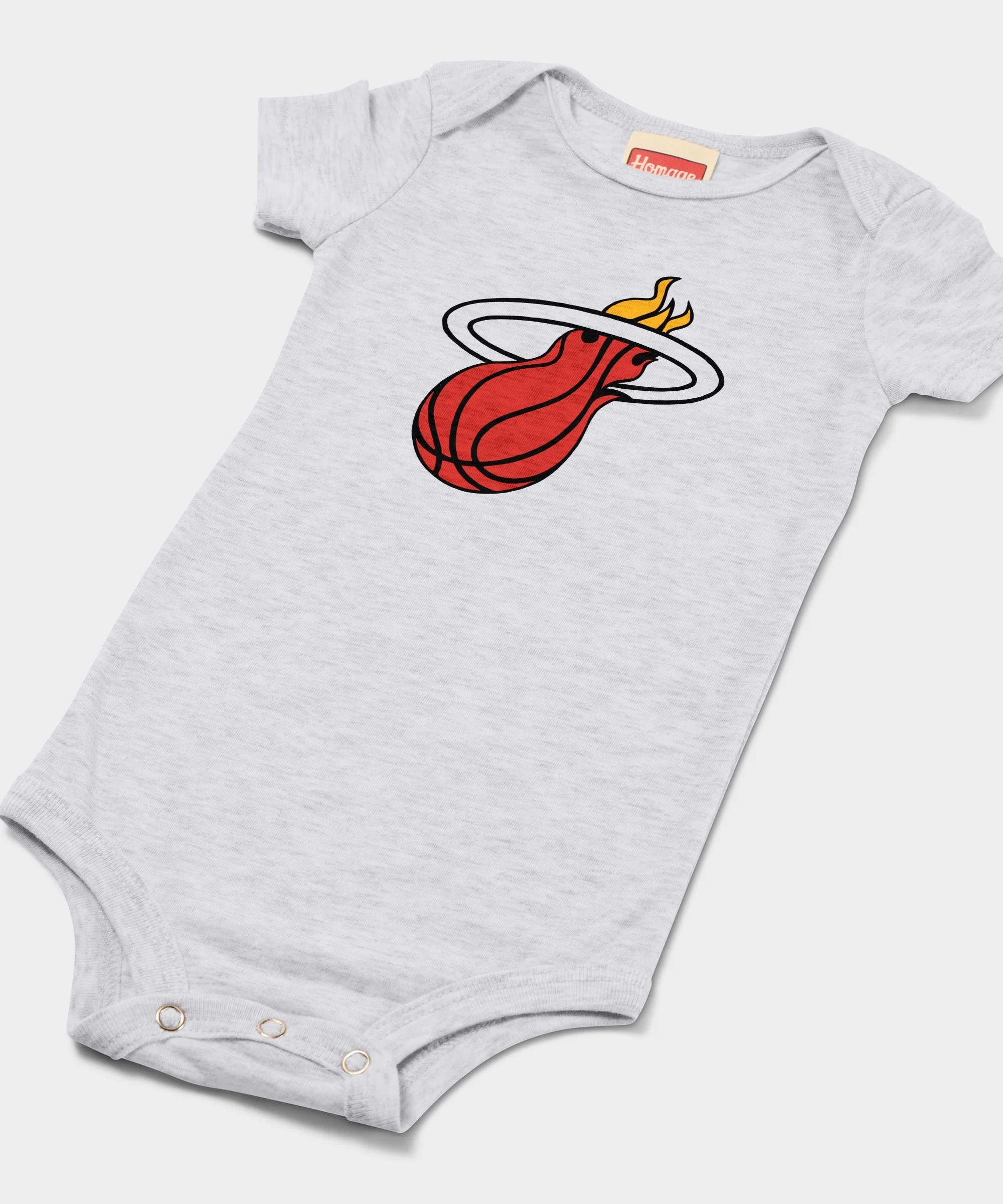 Miami Heat Logo Baby One Piece - Image 2
