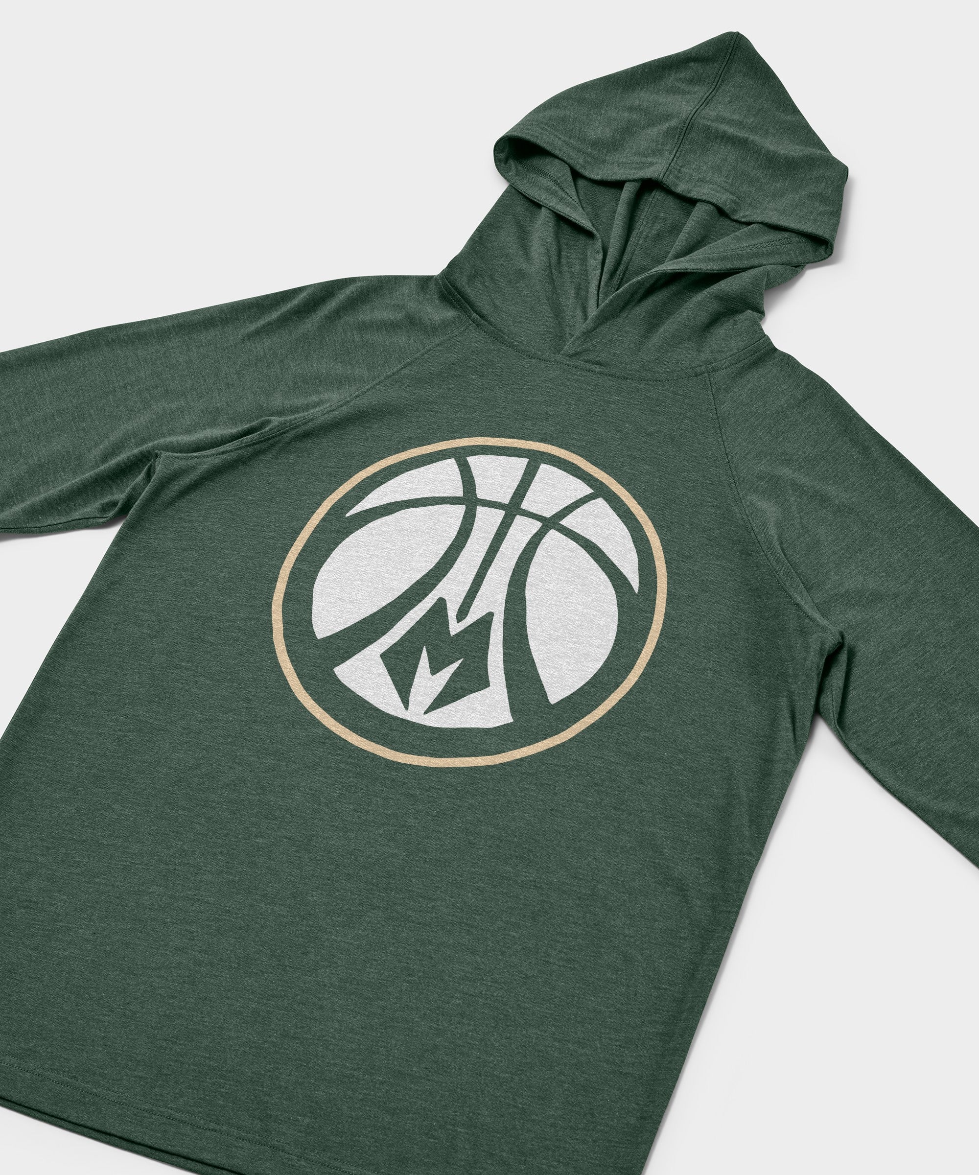 Milwaukee Bucks Alt Logo Lightweight Hoodie - Image 2