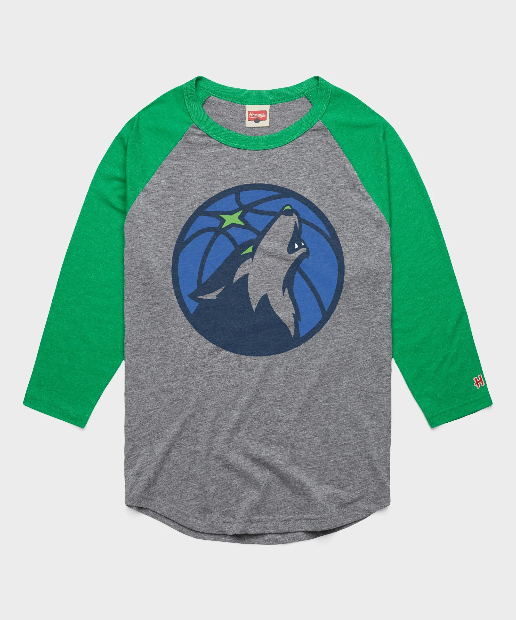 Minnesota Timberwolves Logo Raglan