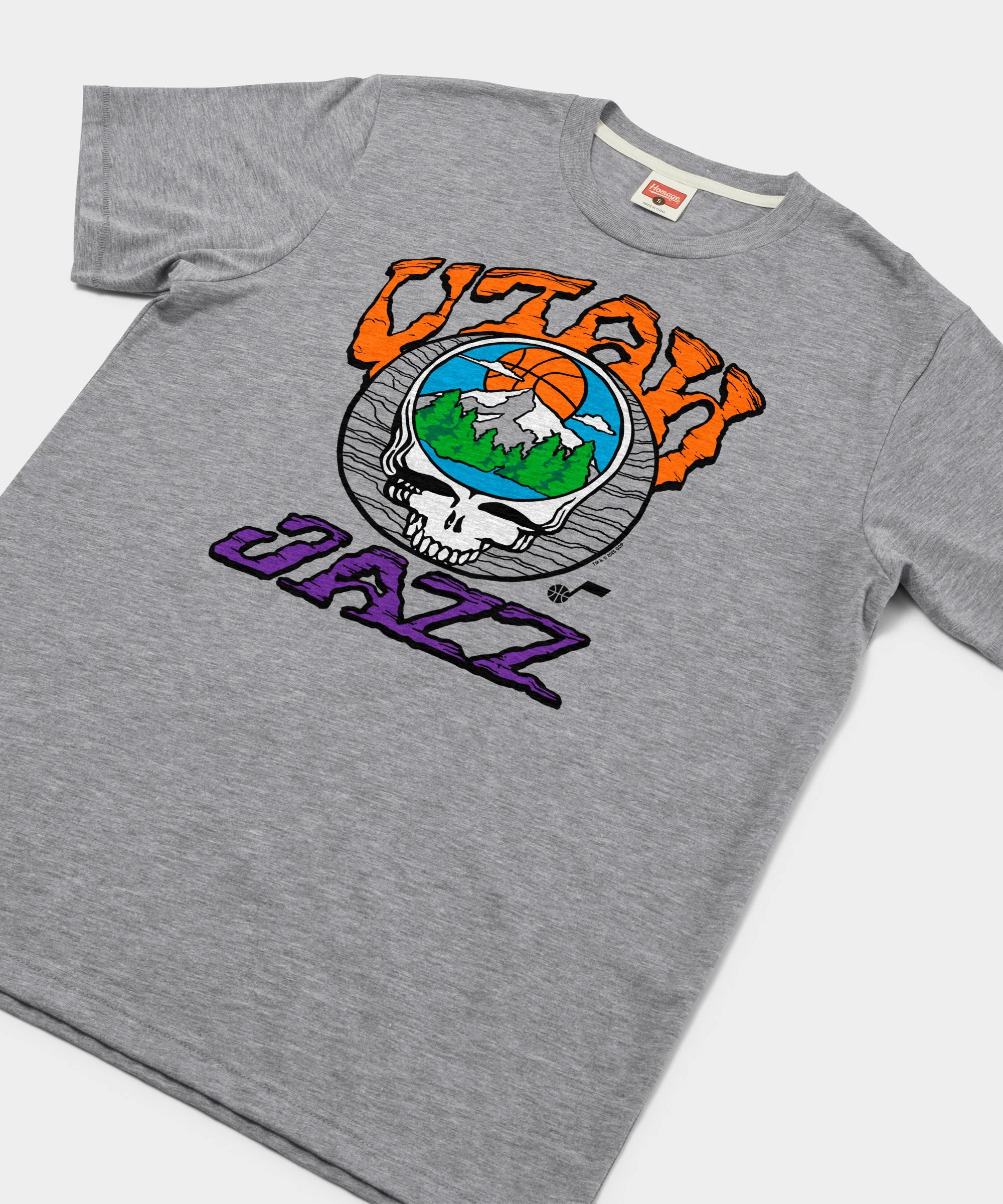 NBA x Grateful Dead x Jazz Skull - Image 2