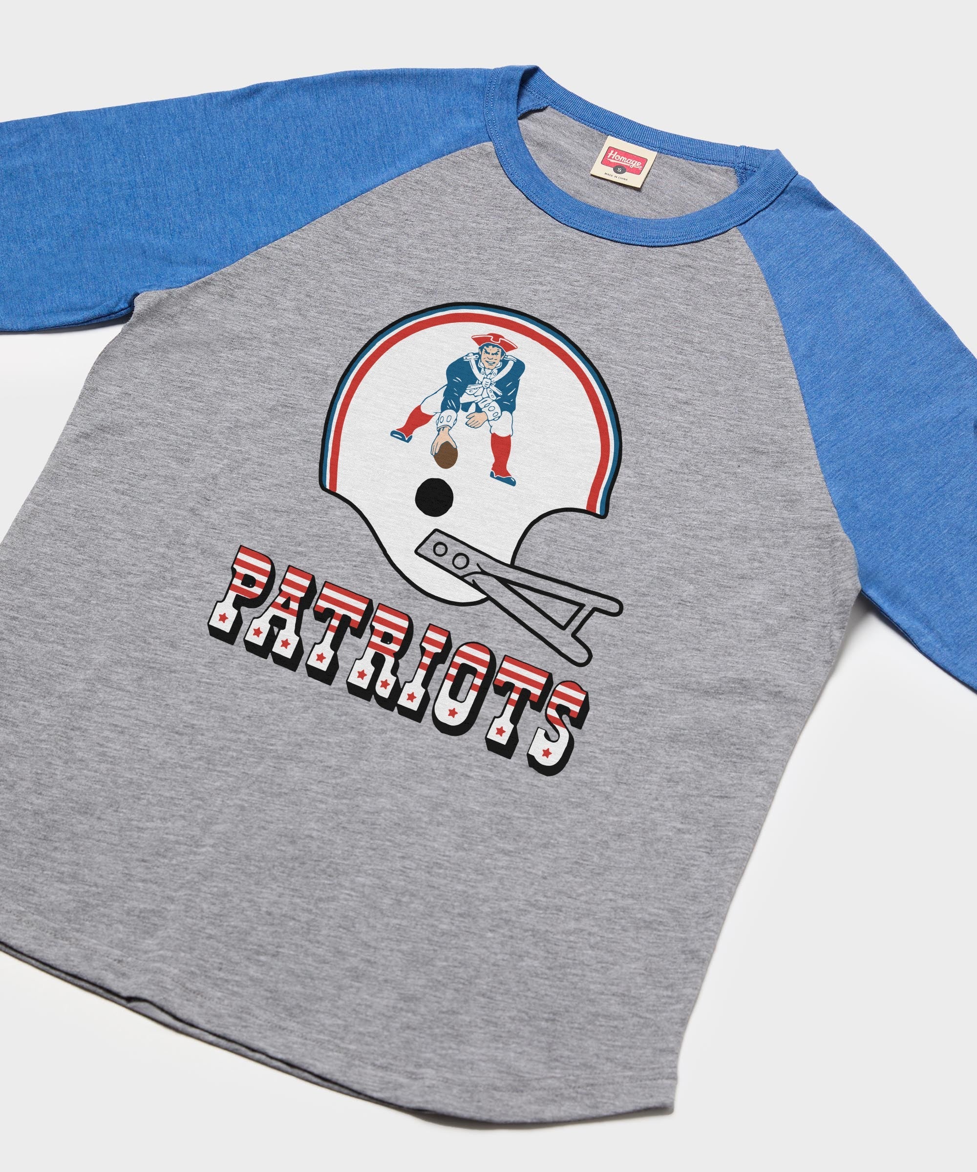 New England Patriots Big Helmet Raglan - Image 2