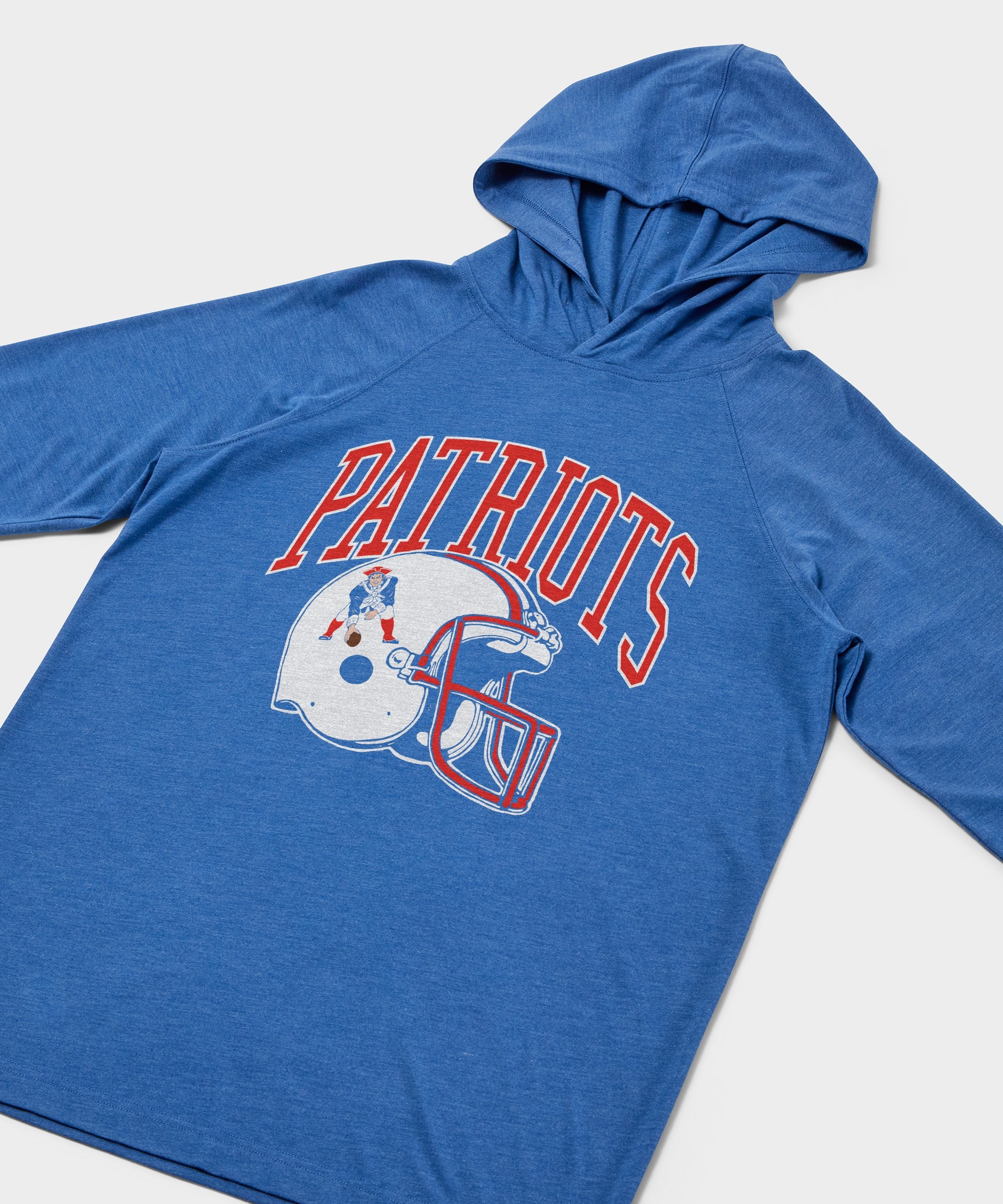 New England Patriots Helmet Retro Lightweight Hoodie - Image 2