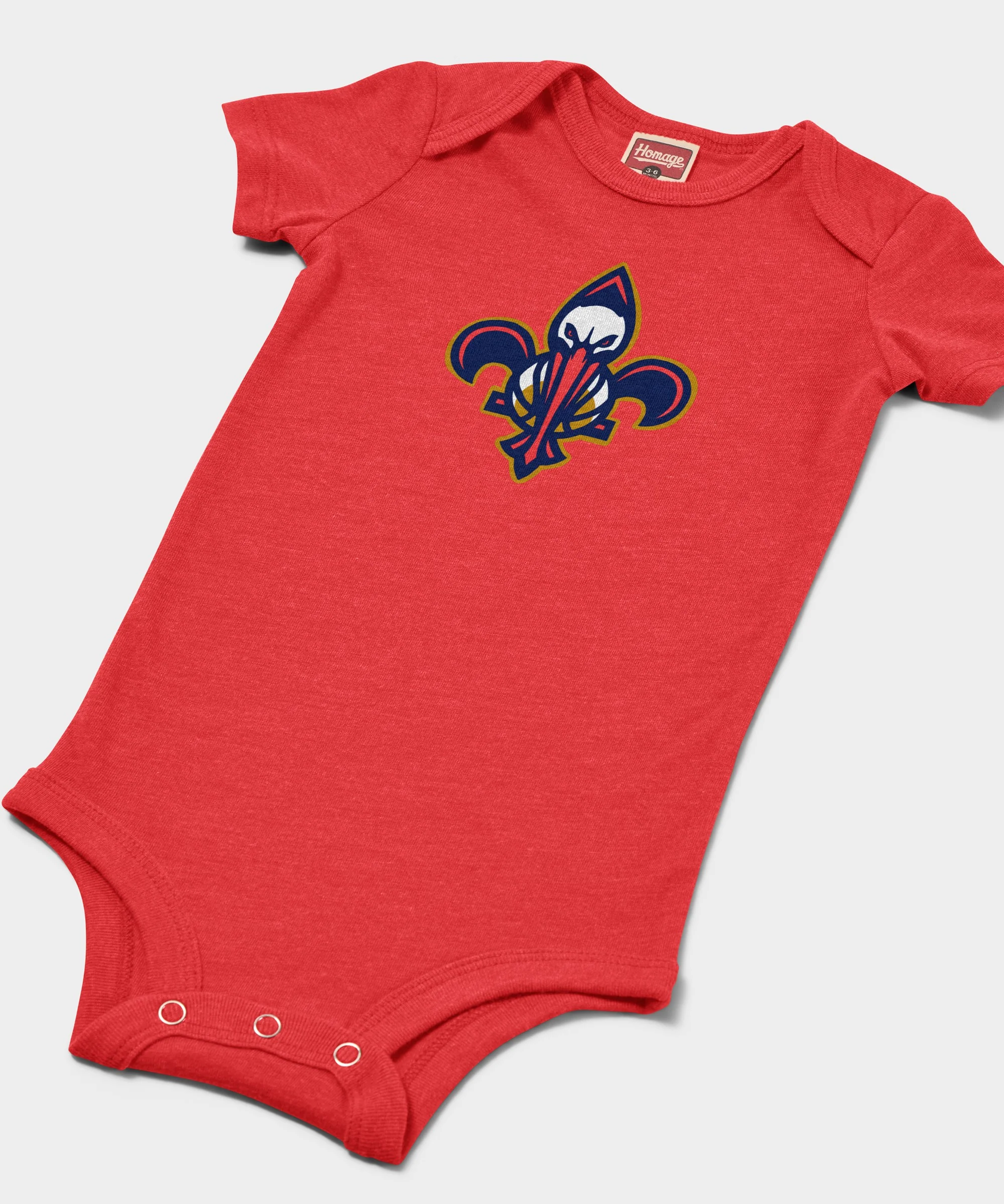 New Orleans Pelicans Logo Baby One Piece - Image 2