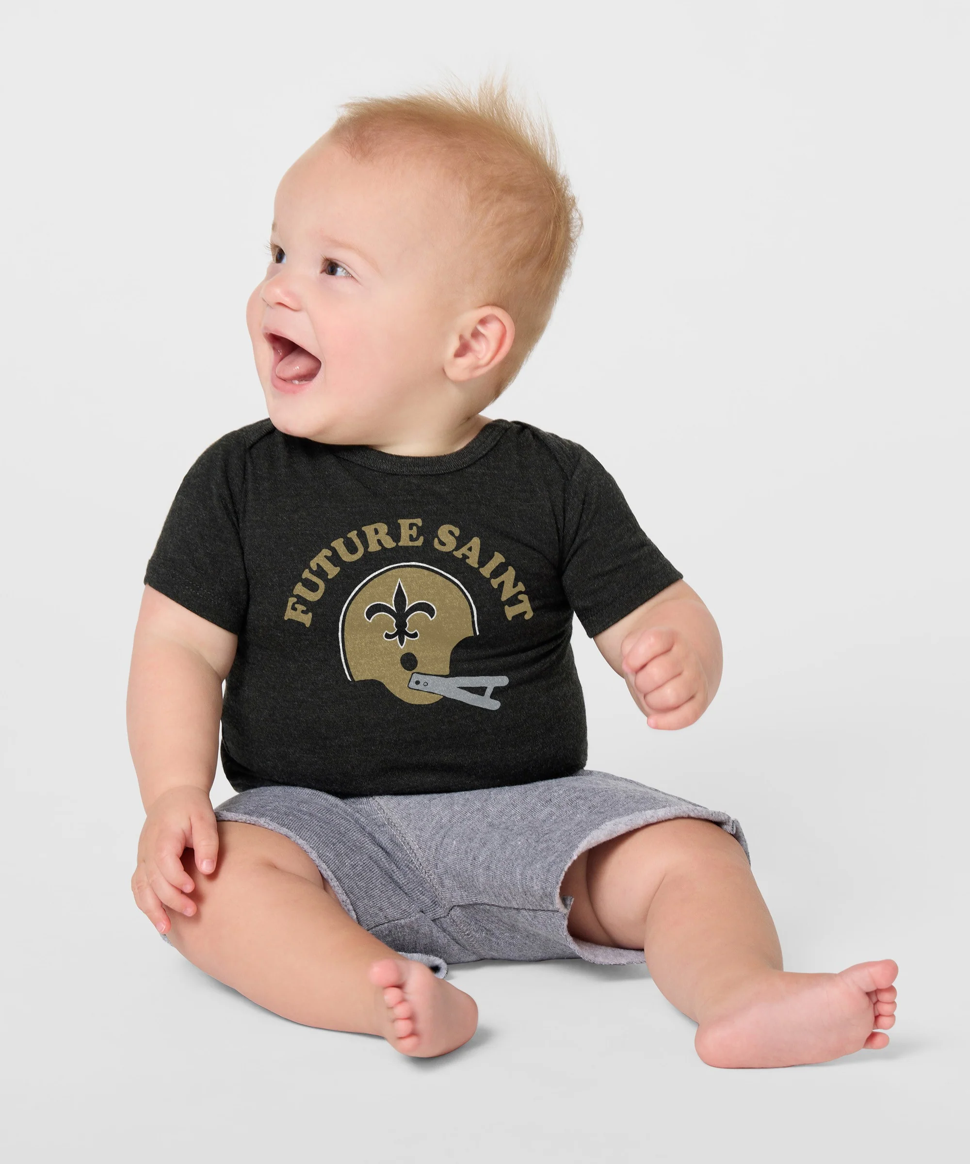 New Orleans Saints Future Saint Baby One Piece - Image 3