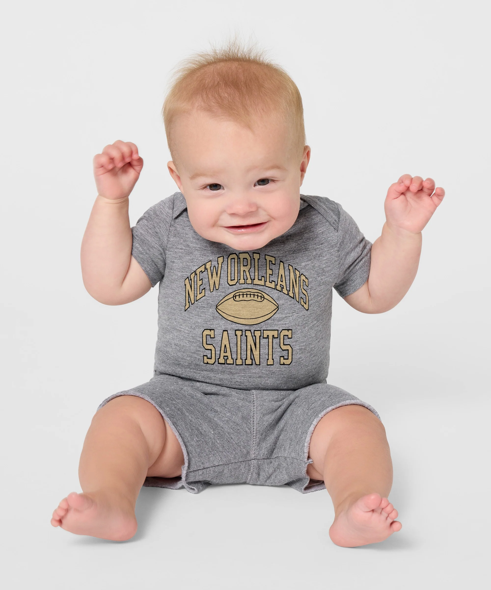 New Orleans Saints Gridiron Baby One Piece - Image 3