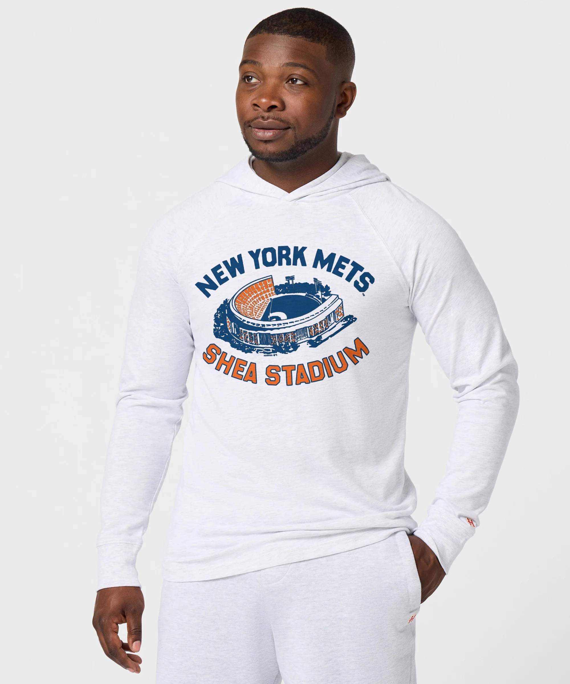 New York Mets Shea Stadium Lightweight Hoodie - Image 3