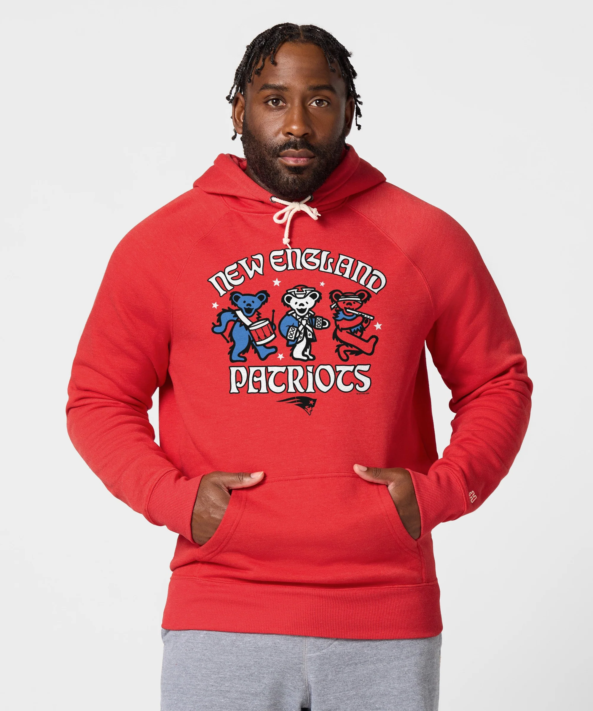 NFL x Grateful Dead x Patriots Hoodie - Image 3