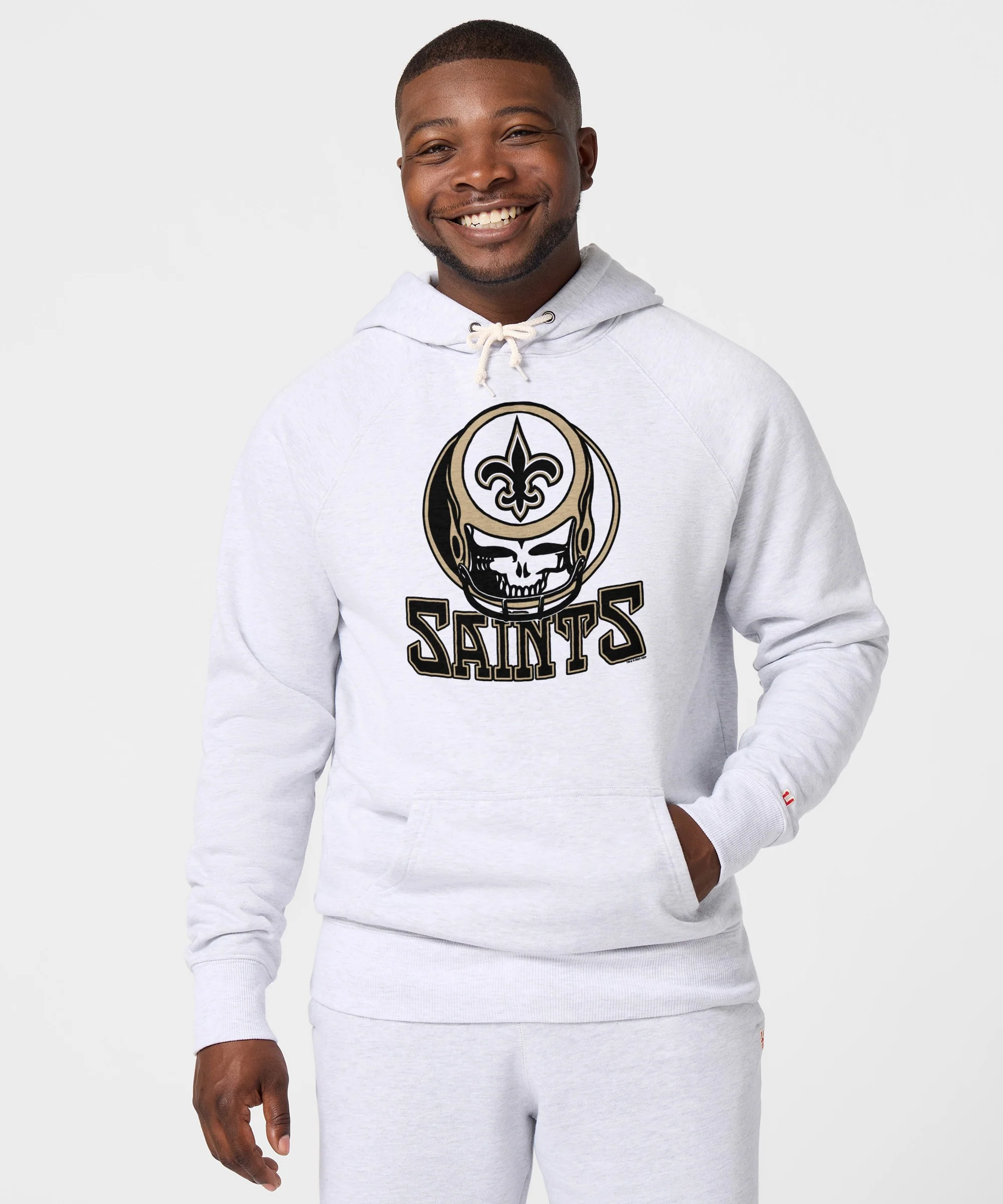 NFL x Grateful Dead x Saints Hoodie - Image 3