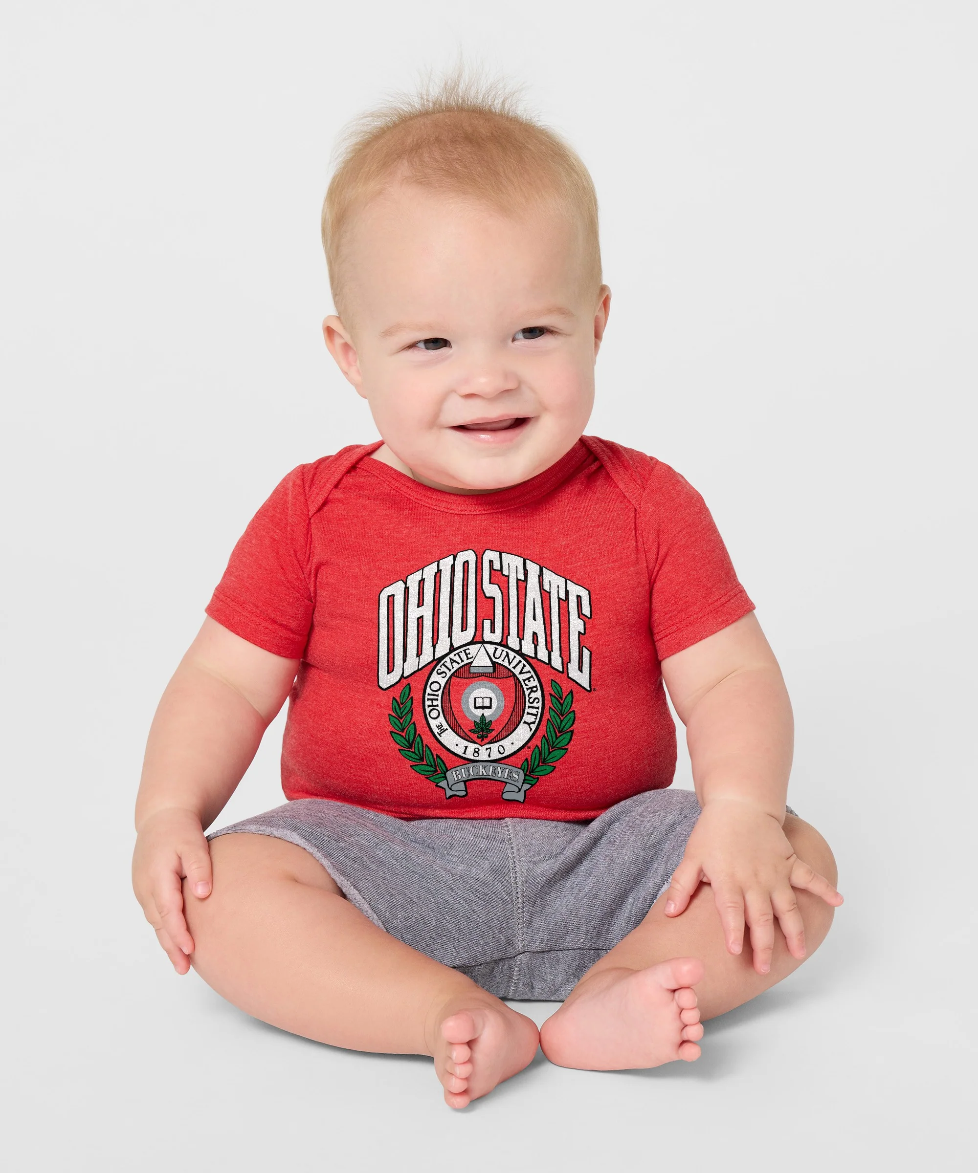 Ohio State Seal Bold Baby One Piece - Image 3