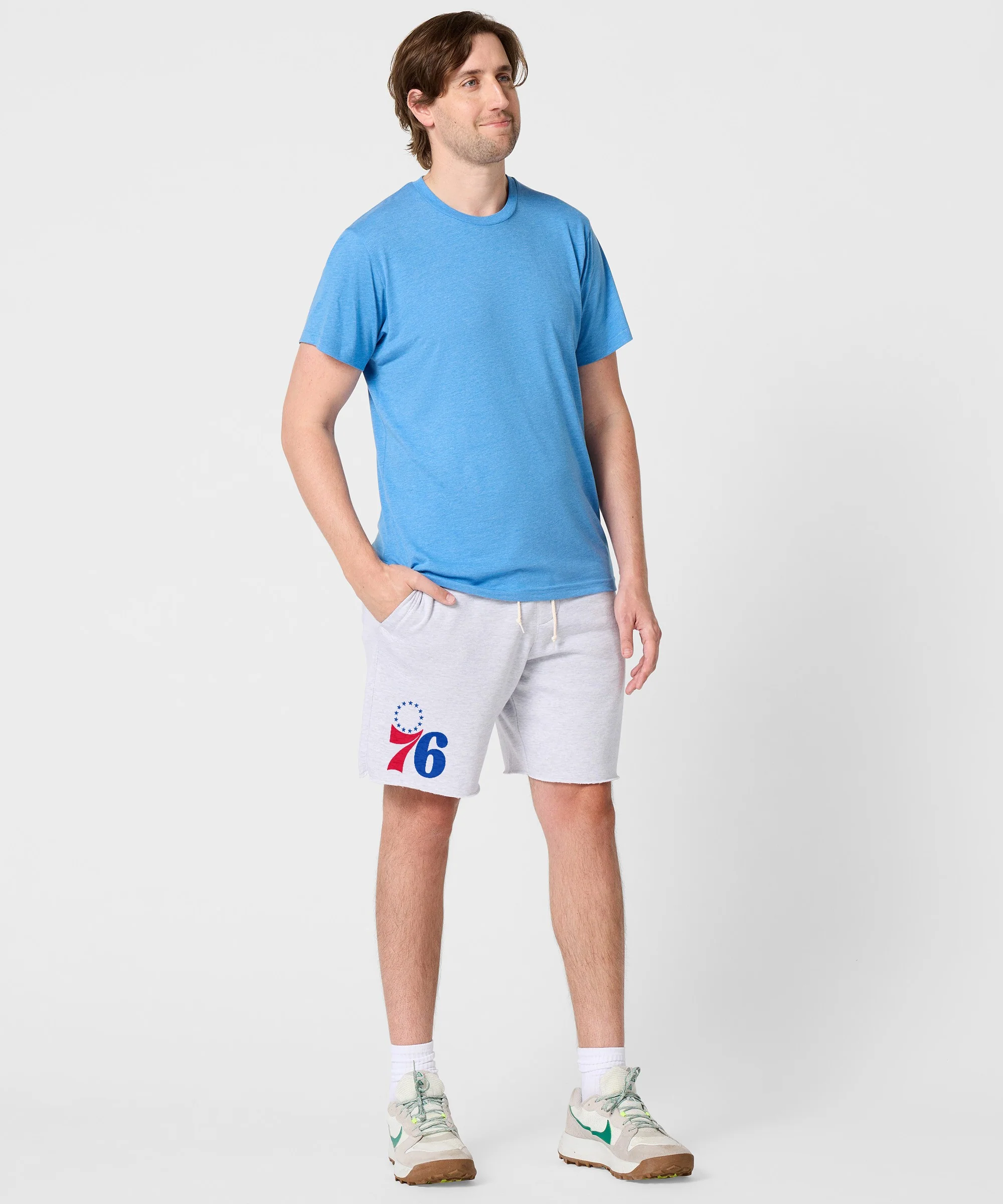 Philadelphia 76ers Logo Sweat Shorts - Image 5